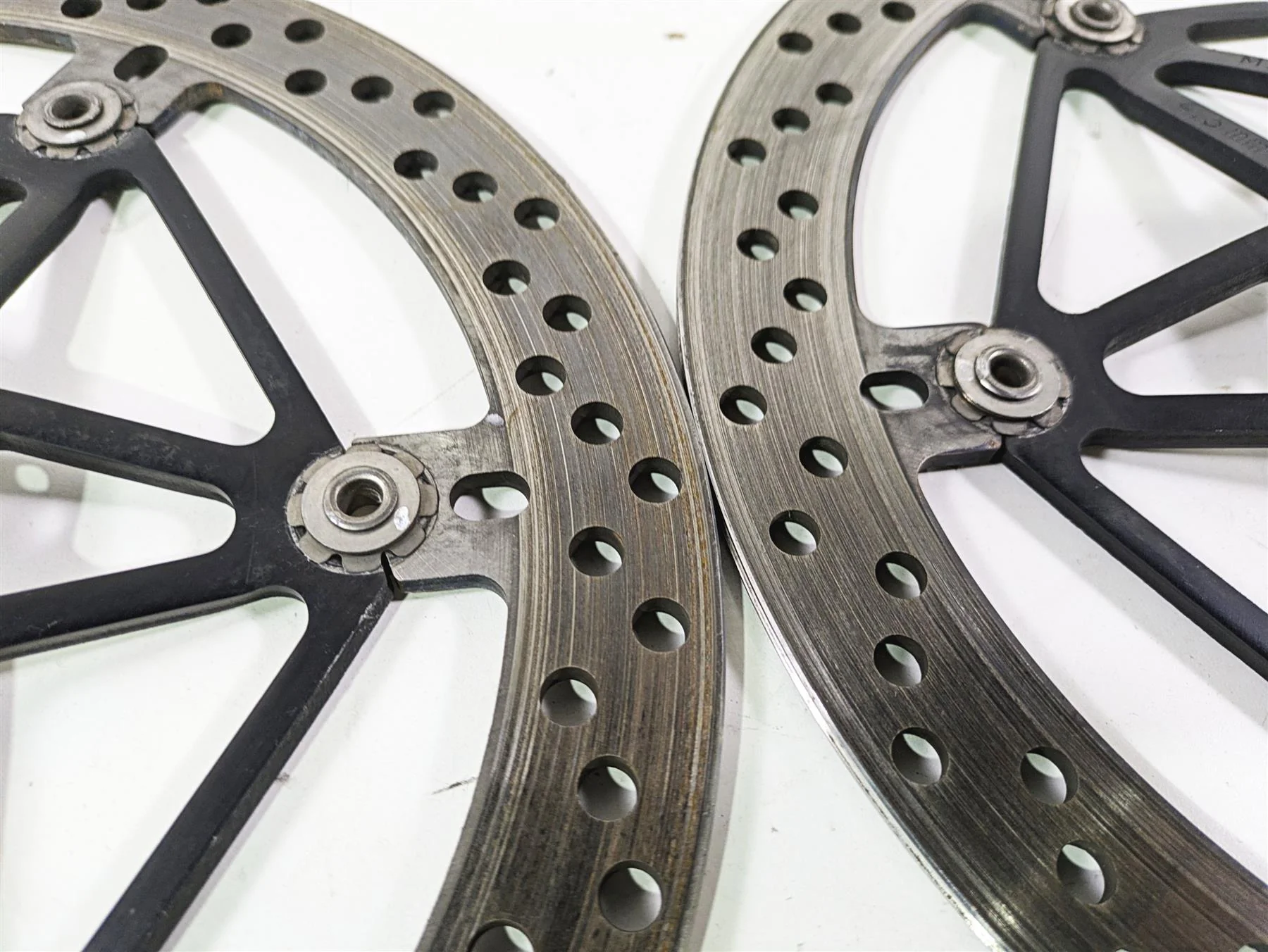 2008 Ducati SBK 1098 S Brembo Front Brake Rotor Disc Set 49240901A 71311973A - Image 5
