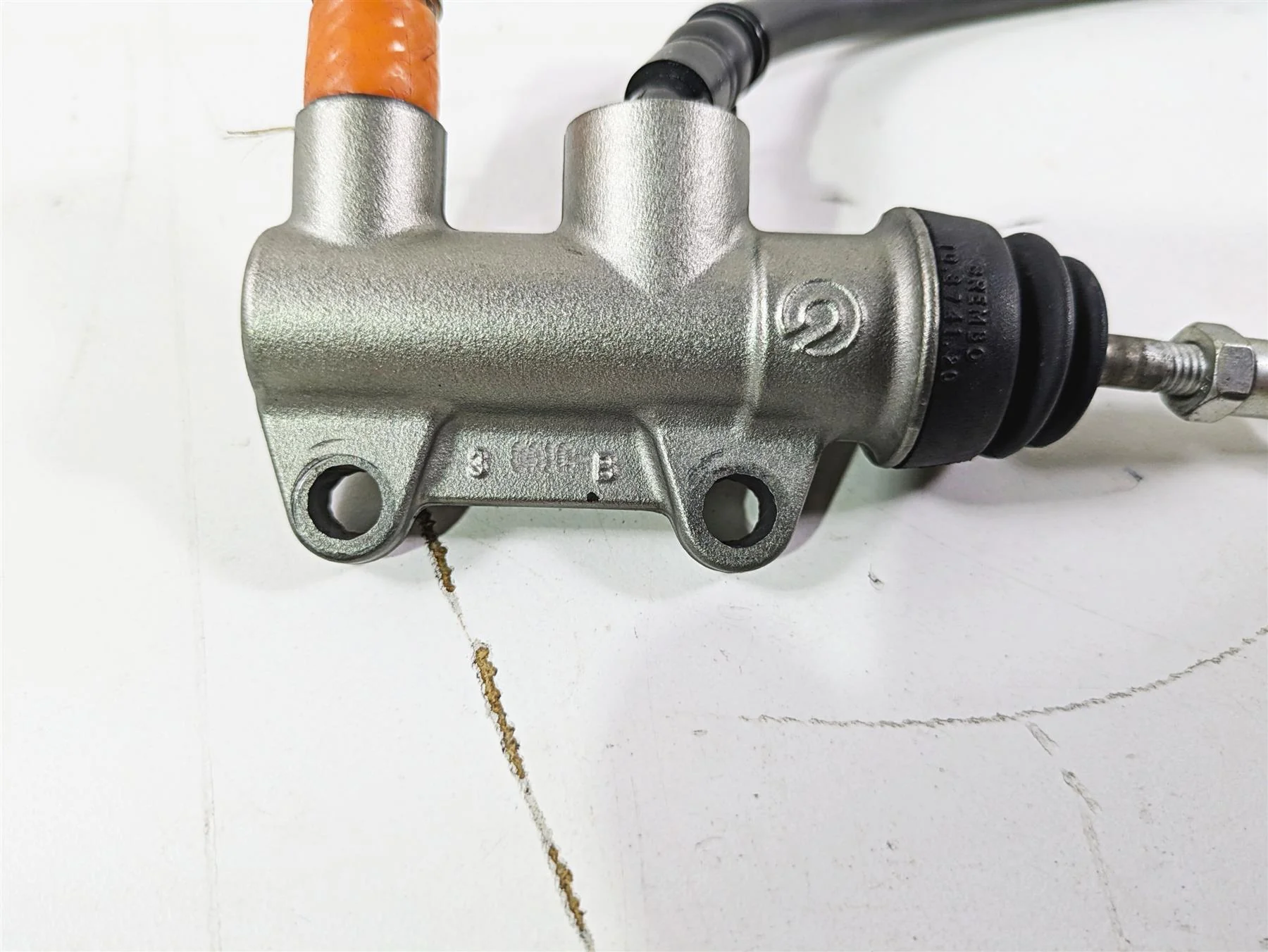 2008 Ducati SBK 1098 S Brembo Rear Brake Master Cylinder 62540181B - Image 7