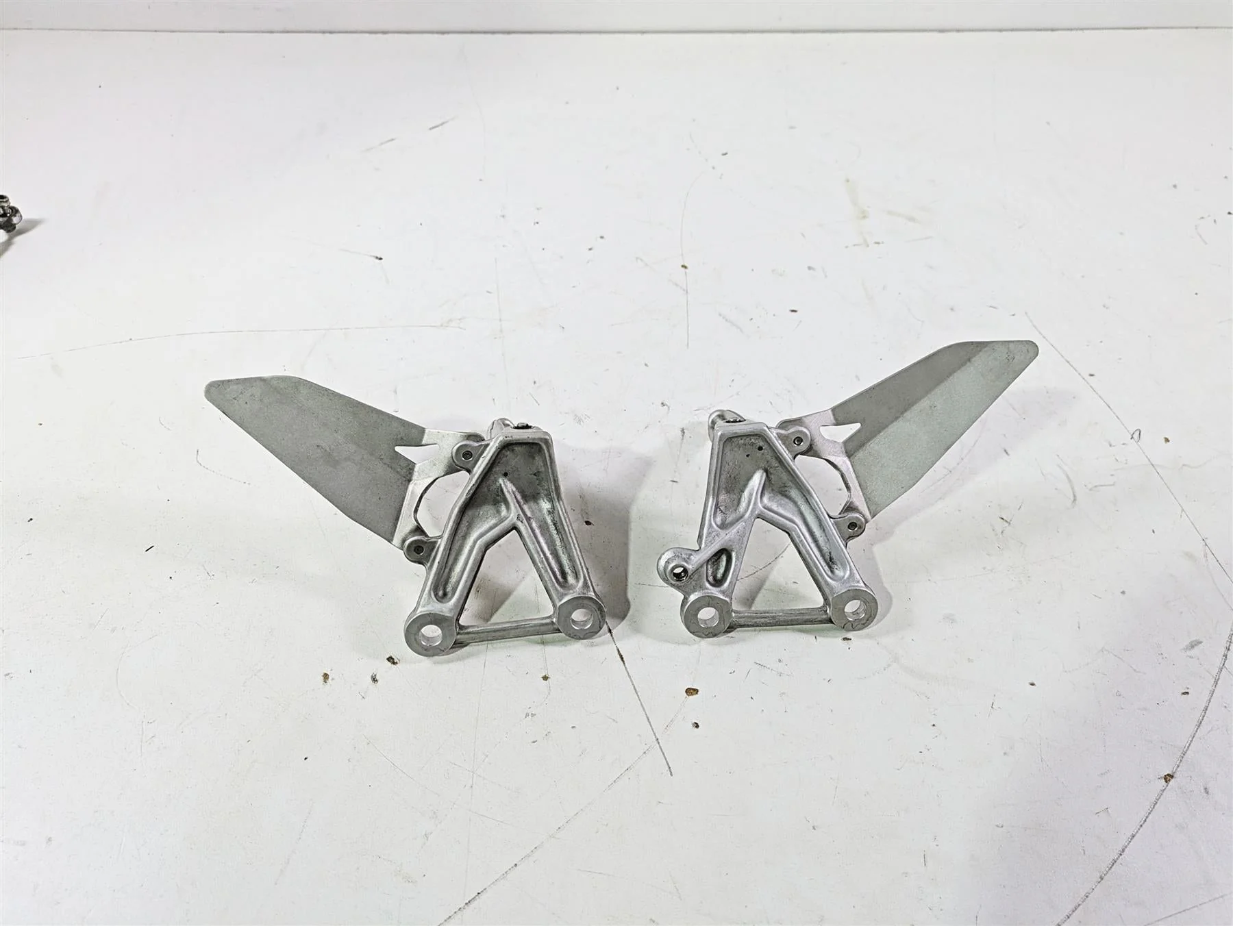 2008 Ducati SBK 1098 S Left Right Rider Footpeg Set 82411231A 82411221A - Image 10