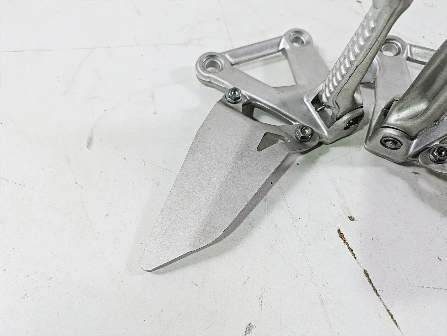2008 Ducati SBK 1098 S Left Right Rider Footpeg Set 82411231A 82411221A - Image 6