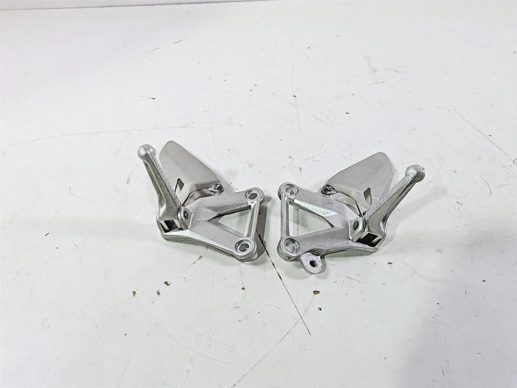2008 Ducati SBK 1098 S Left Right Rider Footpeg Set 82411231A 82411221A - Image 7
