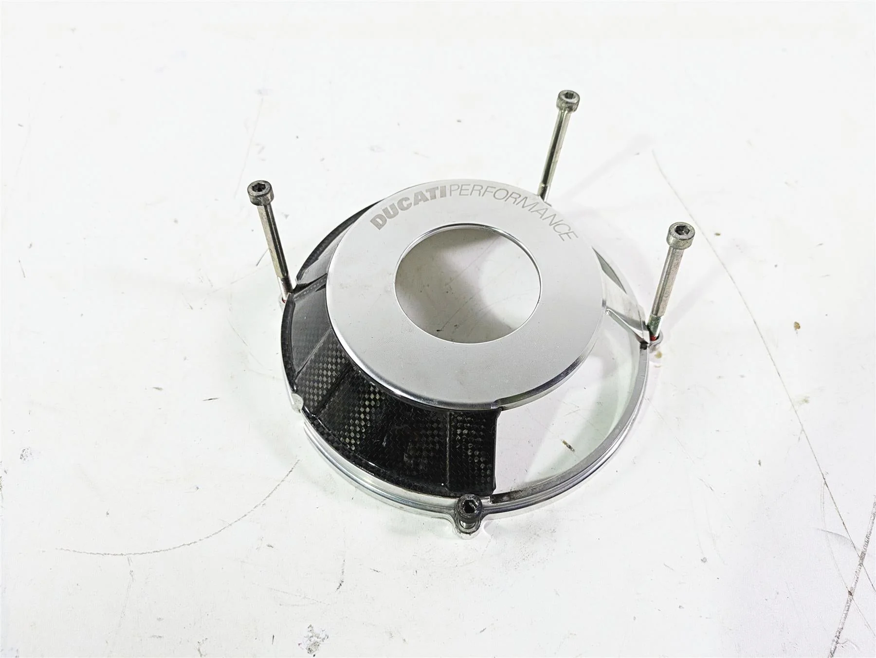 2008 Ducati SBK 1098 S Performance Aluminum Carbon Fiber Clutch Cover 969943AAA
