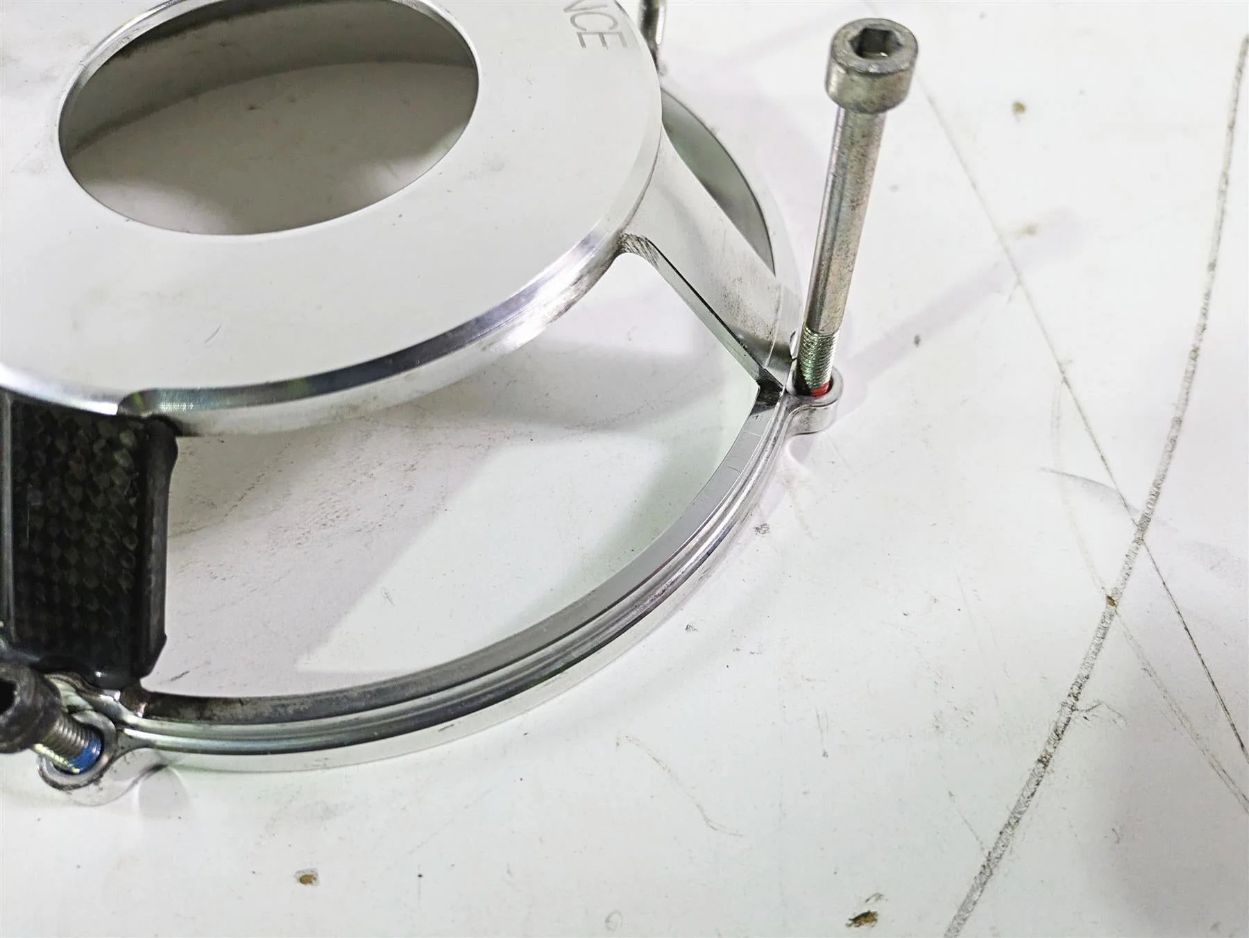 2008 Ducati SBK 1098 S Performance Aluminum Carbon Fiber Clutch Cover 969943AAA - Image 10