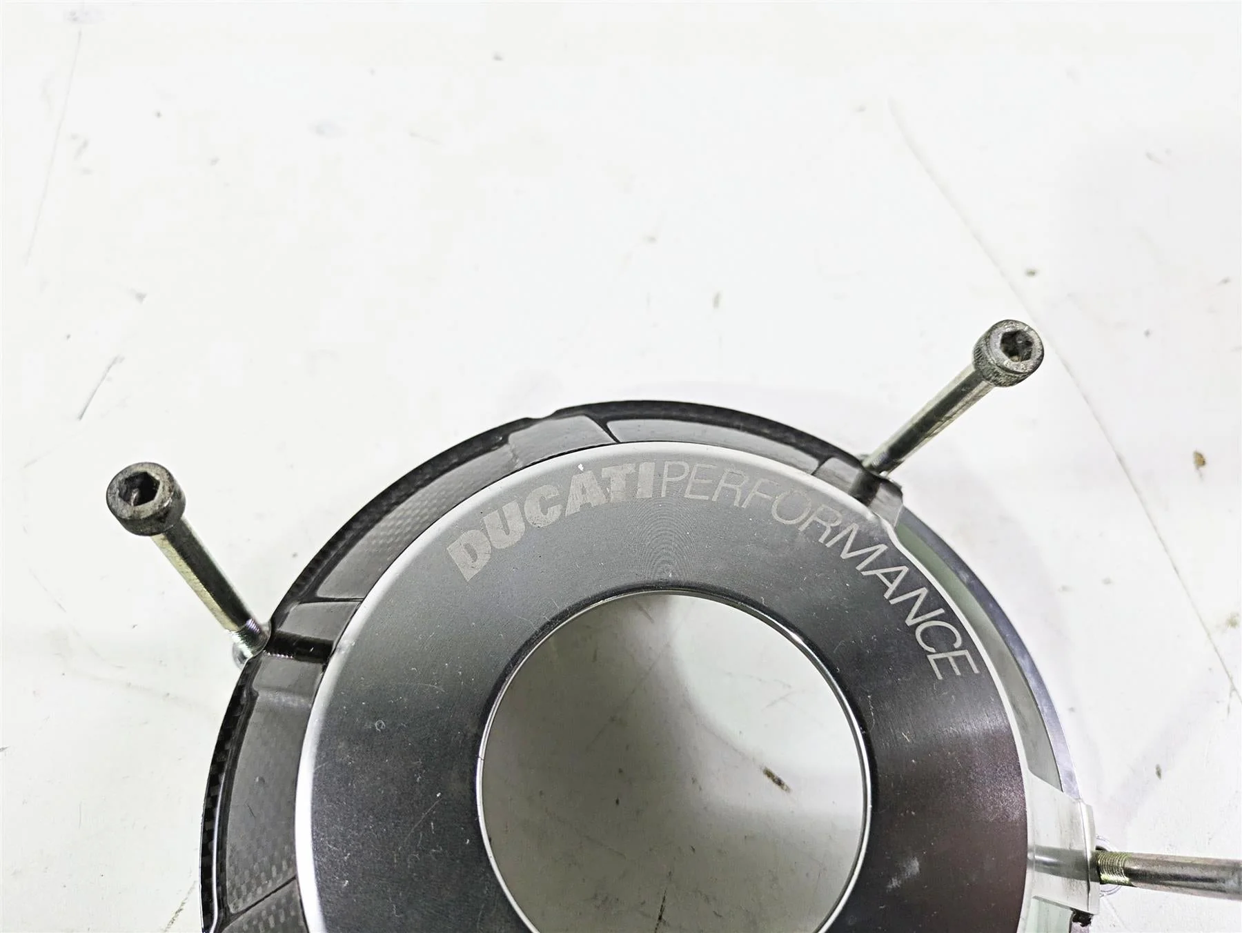 2008 Ducati SBK 1098 S Performance Aluminum Carbon Fiber Clutch Cover 969943AAA - Image 6