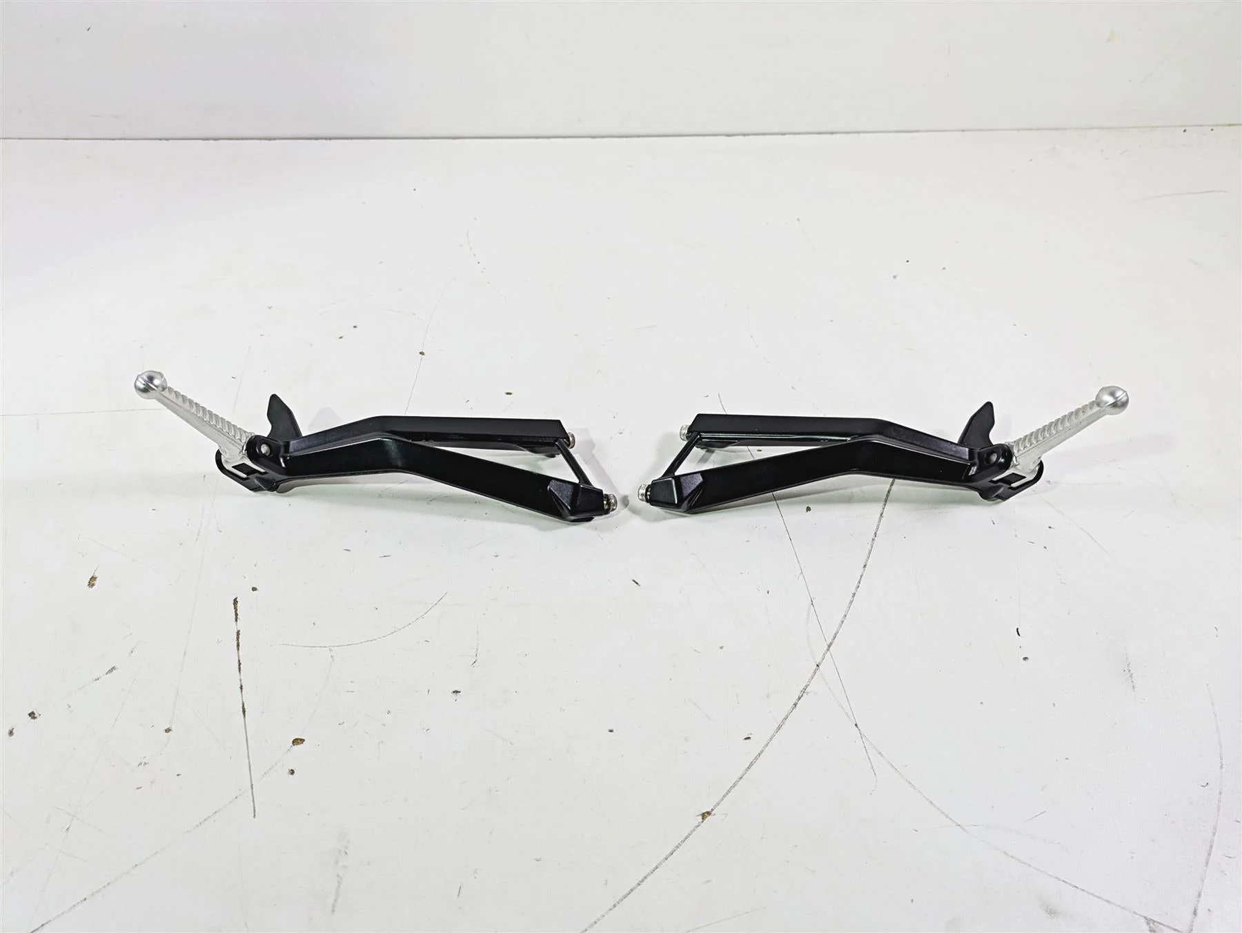 2008 Ducati SBK 1098 S Rear Passenger Foot Peg Set 82411251A 82411241A