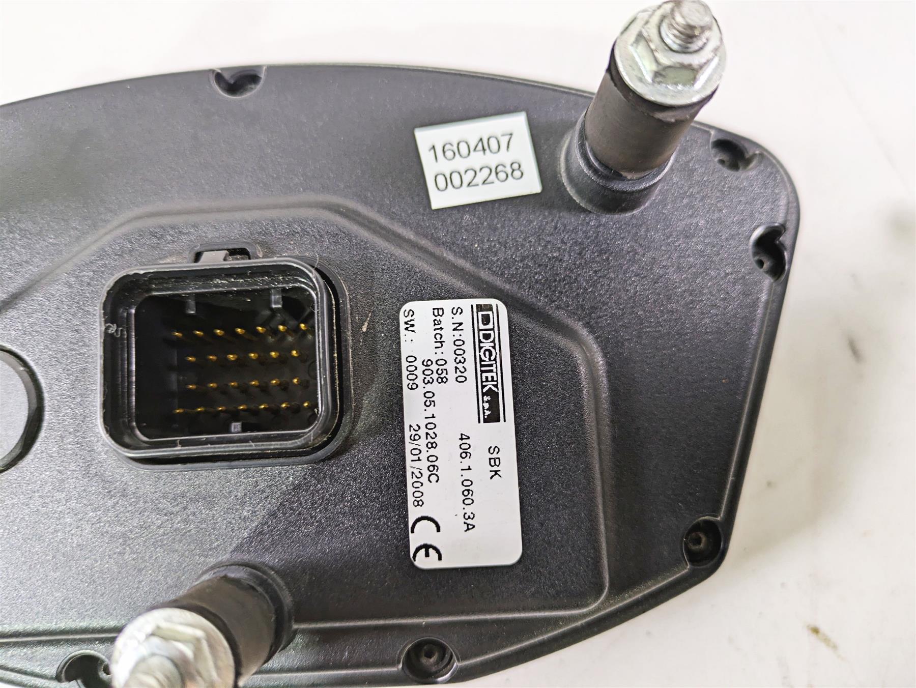 2008 Ducati SBK 1098 S Speedometer Ignition Switch Key Set 10k 40610603A - Image 11