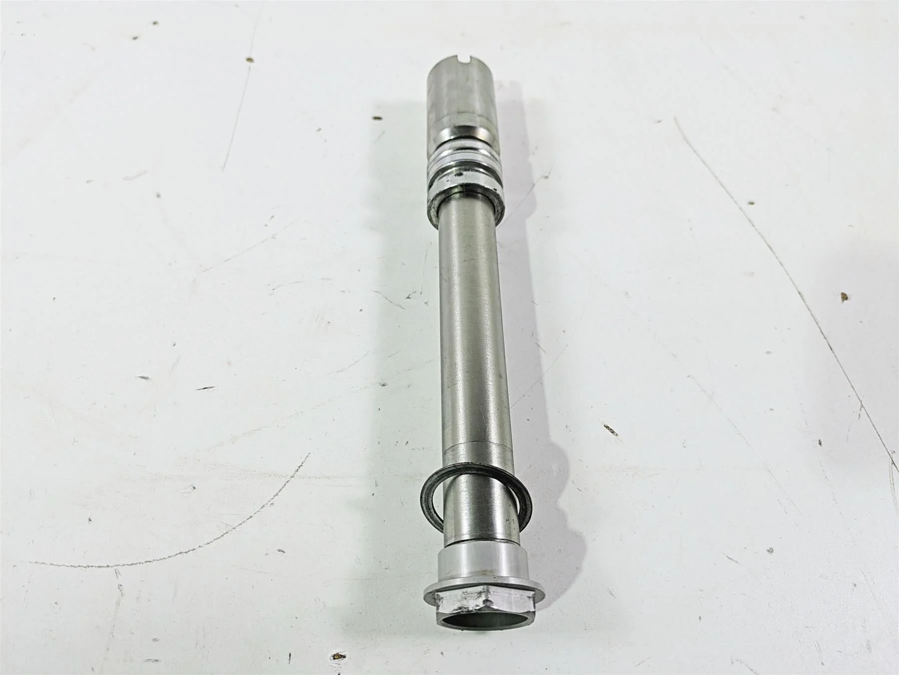 2008 Ducati SBK 1098 S Straight Front Axle Wheel Spindle 25mm 81910601A - Image 2