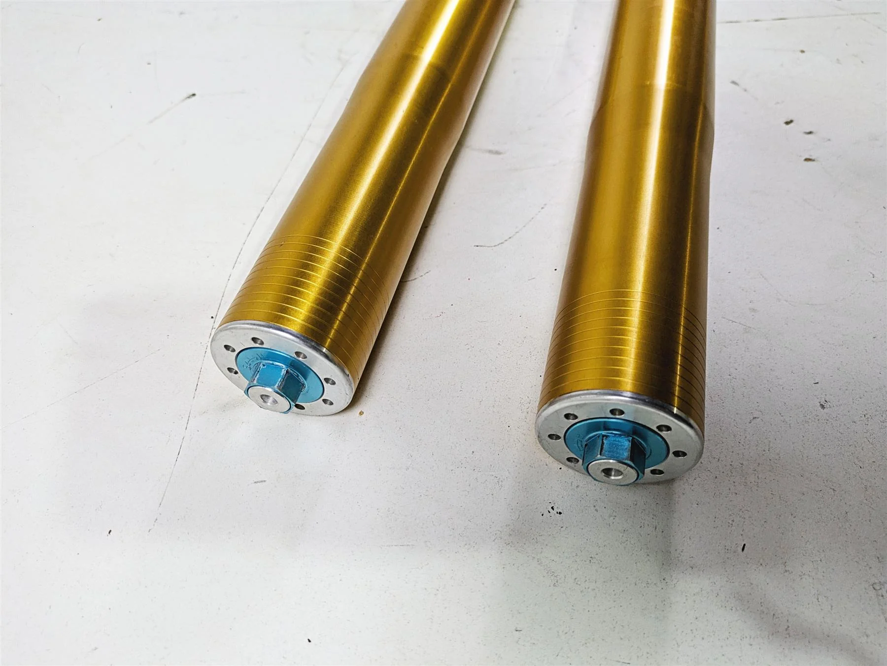 2008 Ducati SBK 1098 S Straight Ohlins Front Fork Leg Set 34420171A 34520171A - Image 7