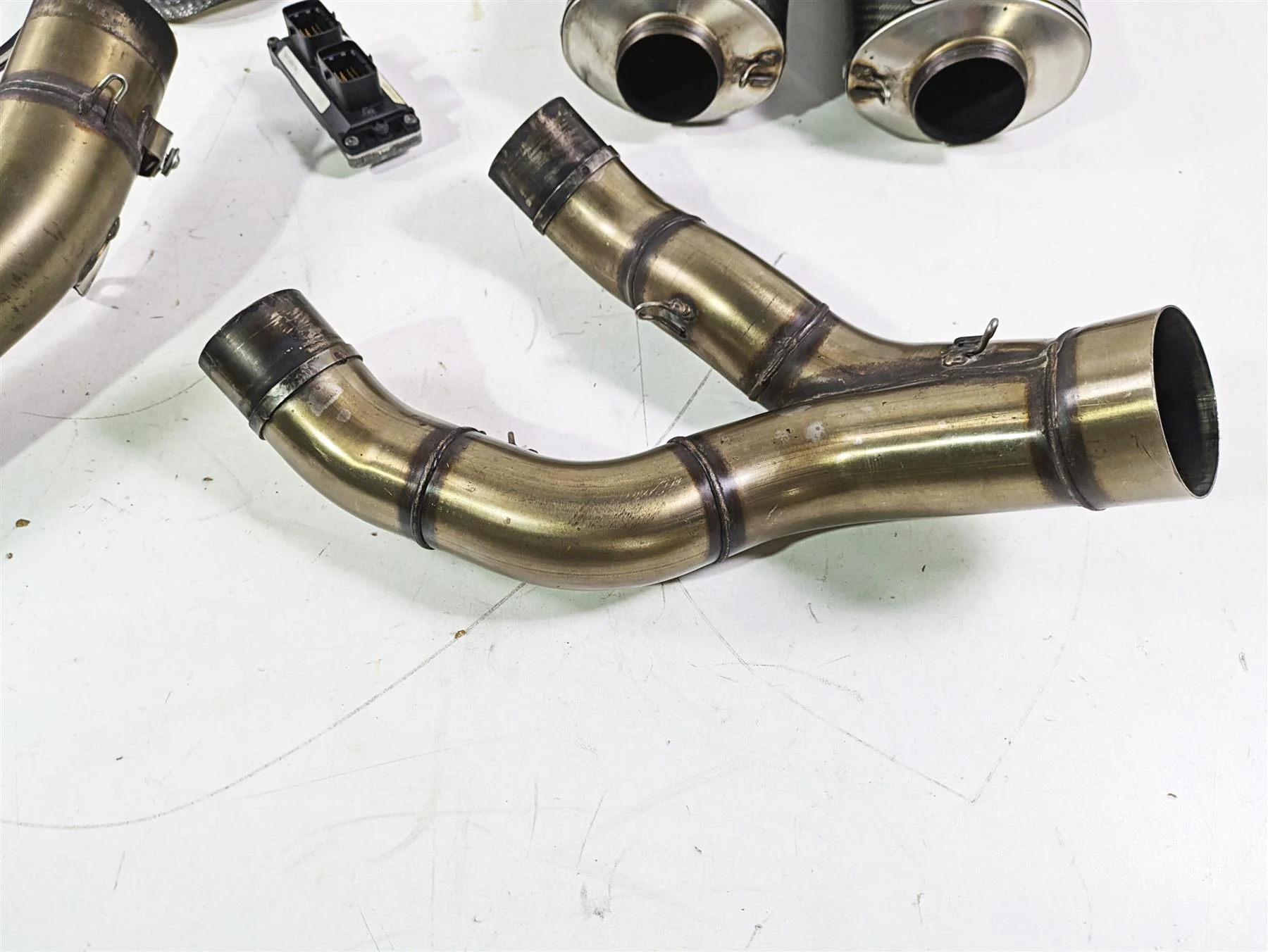 2008 Ducati SBK 1098 S Termignoni Full Exhaust Muffler Header Cdi Set 96117807B - Image 3