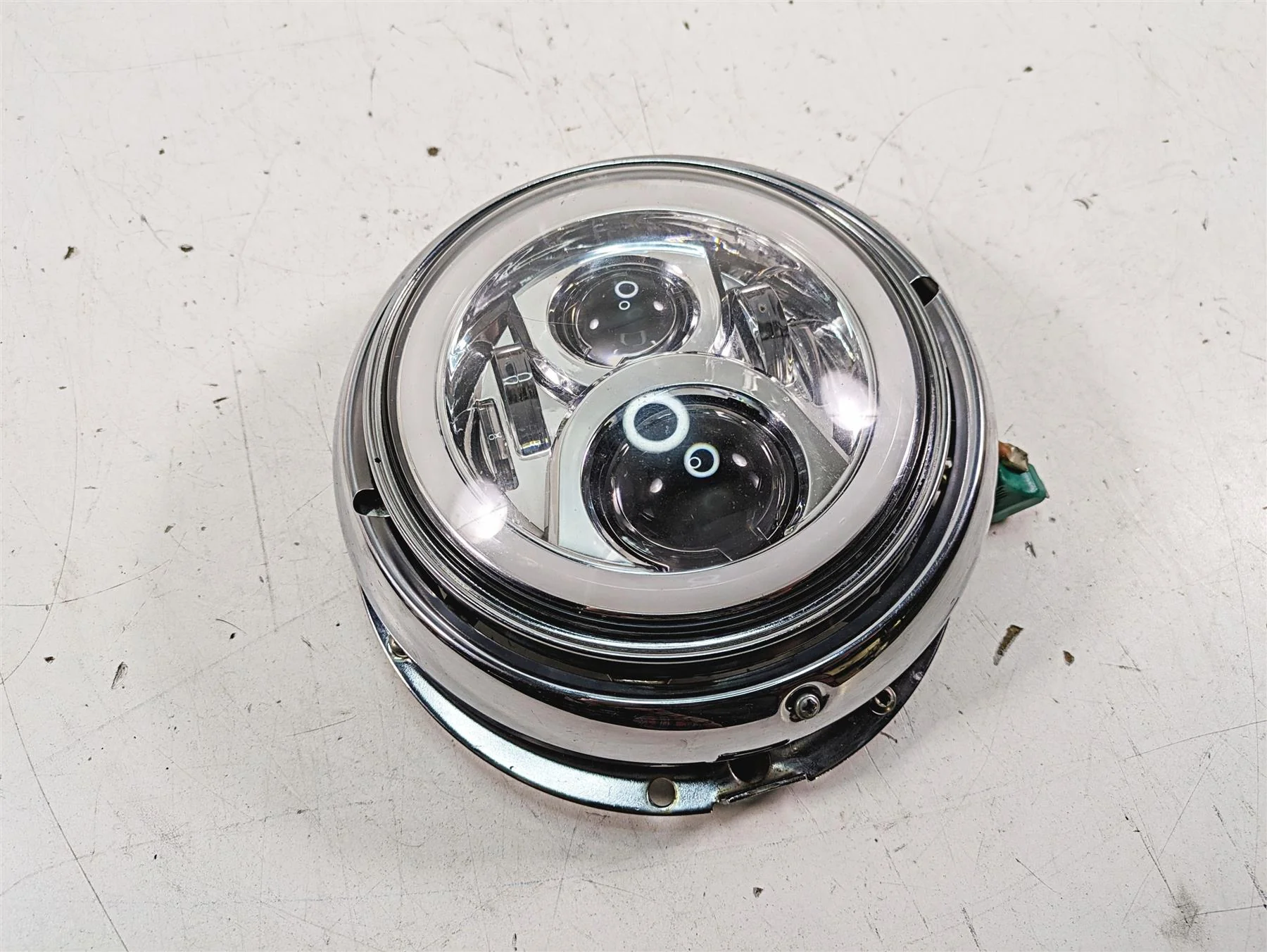 2008 Harley FLHTCU Electra Glide Headlight Head Light Halo Lamp - Read - Image 12
