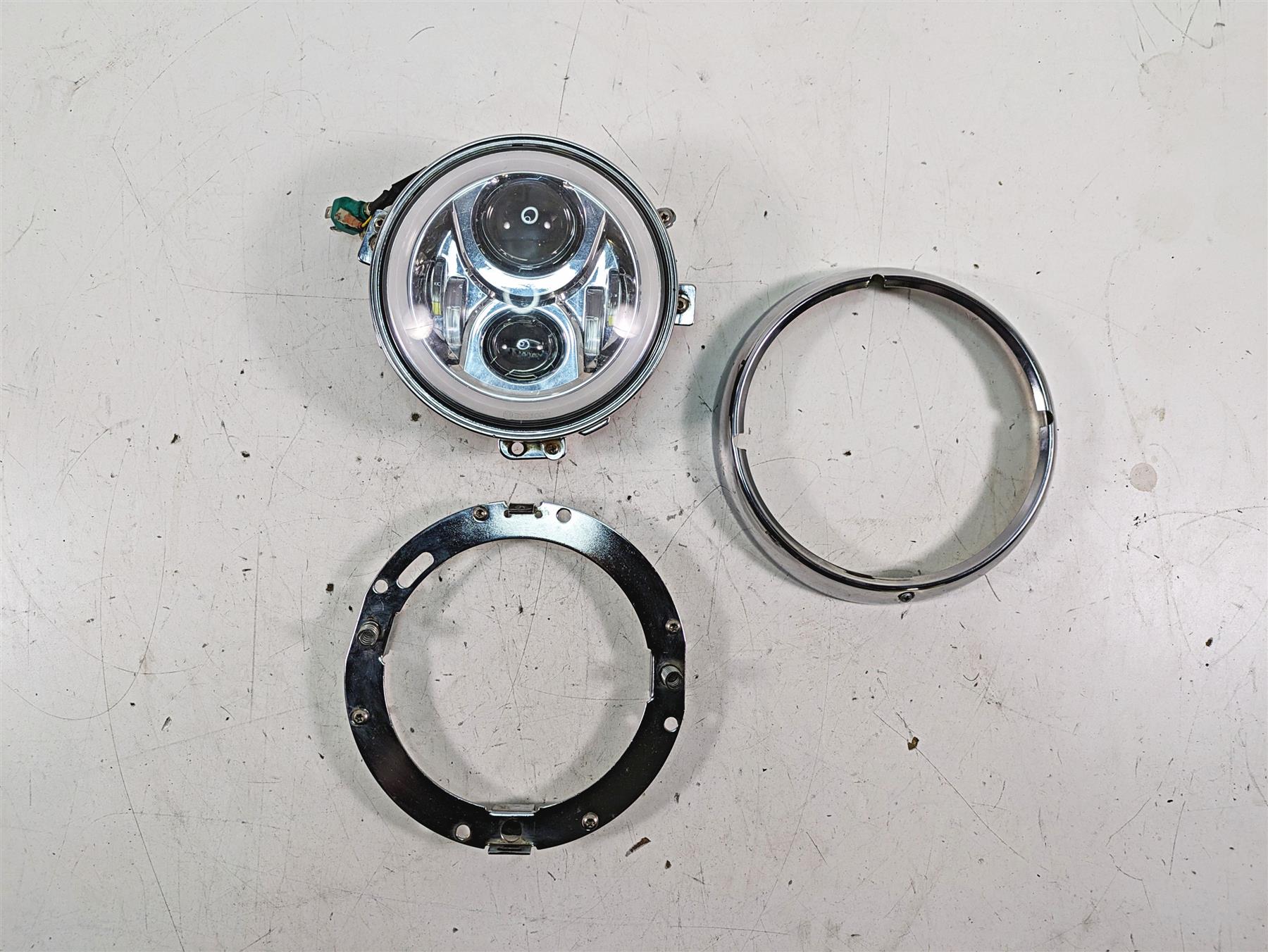 2008 Harley FLHTCU Electra Glide Headlight Head Light Halo Lamp - Read - Image 4