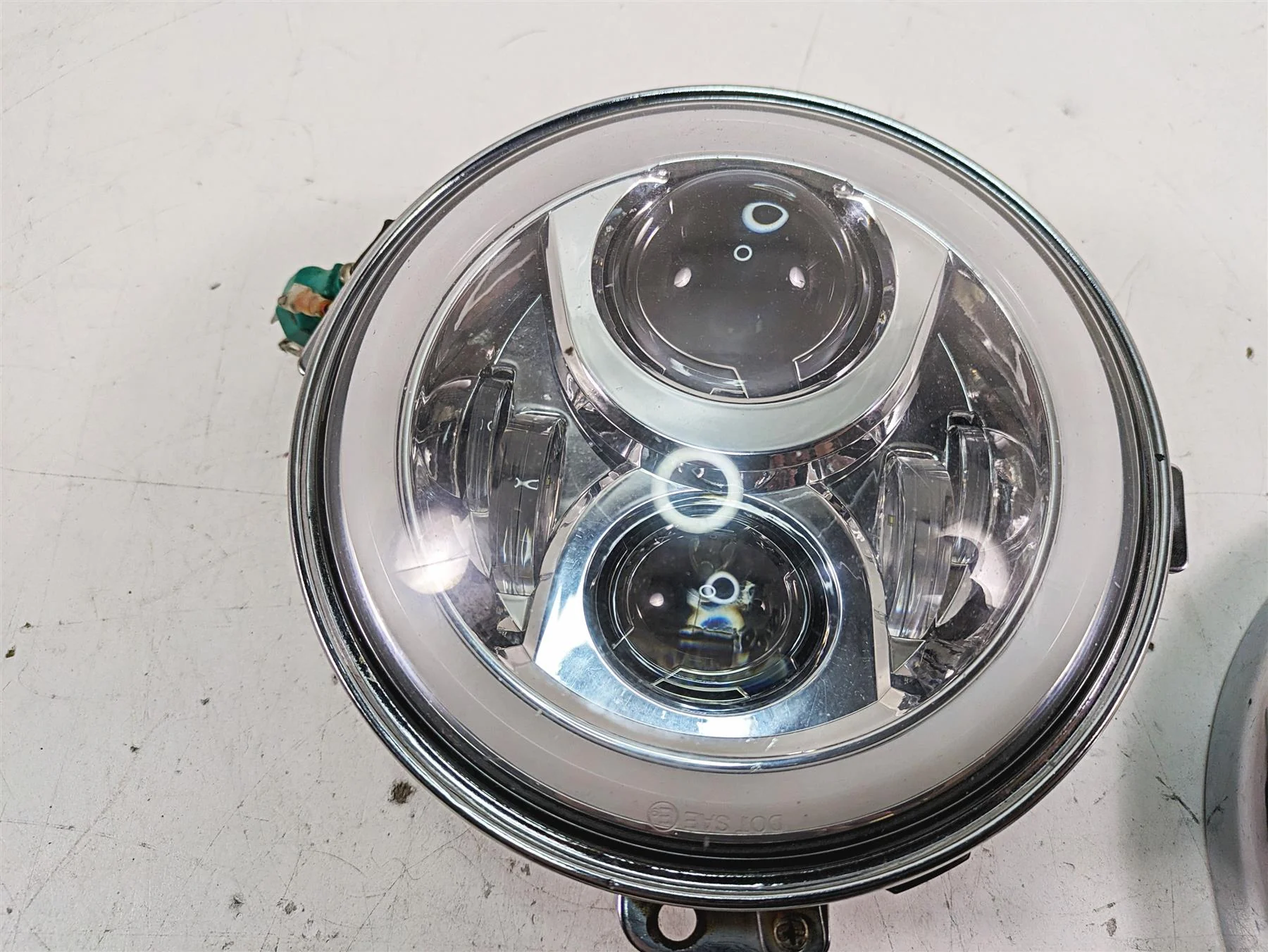 2008 Harley FLHTCU Electra Glide Headlight Head Light Halo Lamp - Read - Image 5
