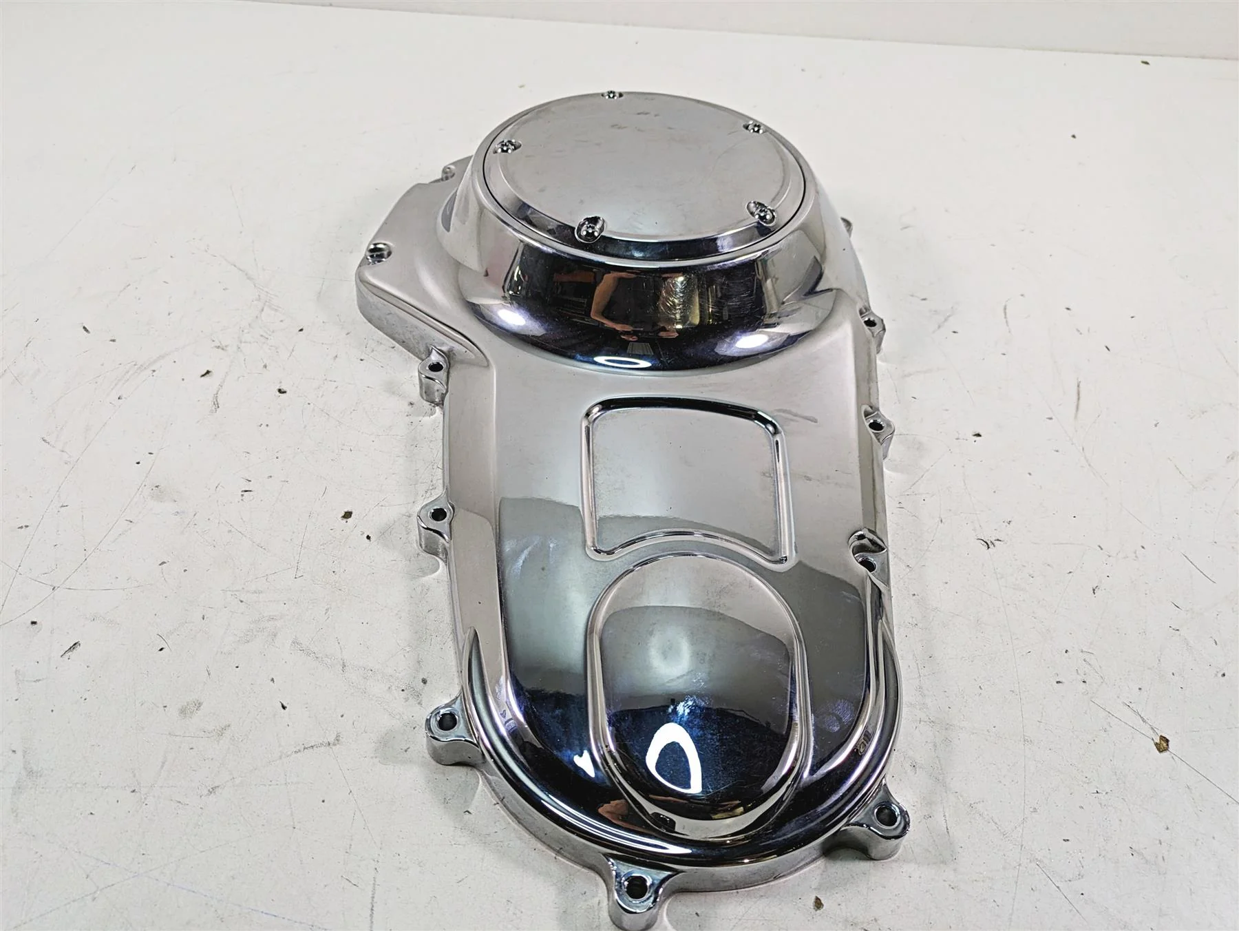 2008 Harley FLHTCU Electra Glide Outer Primary Drive Clutch Cover 60685-07 - Image 7
