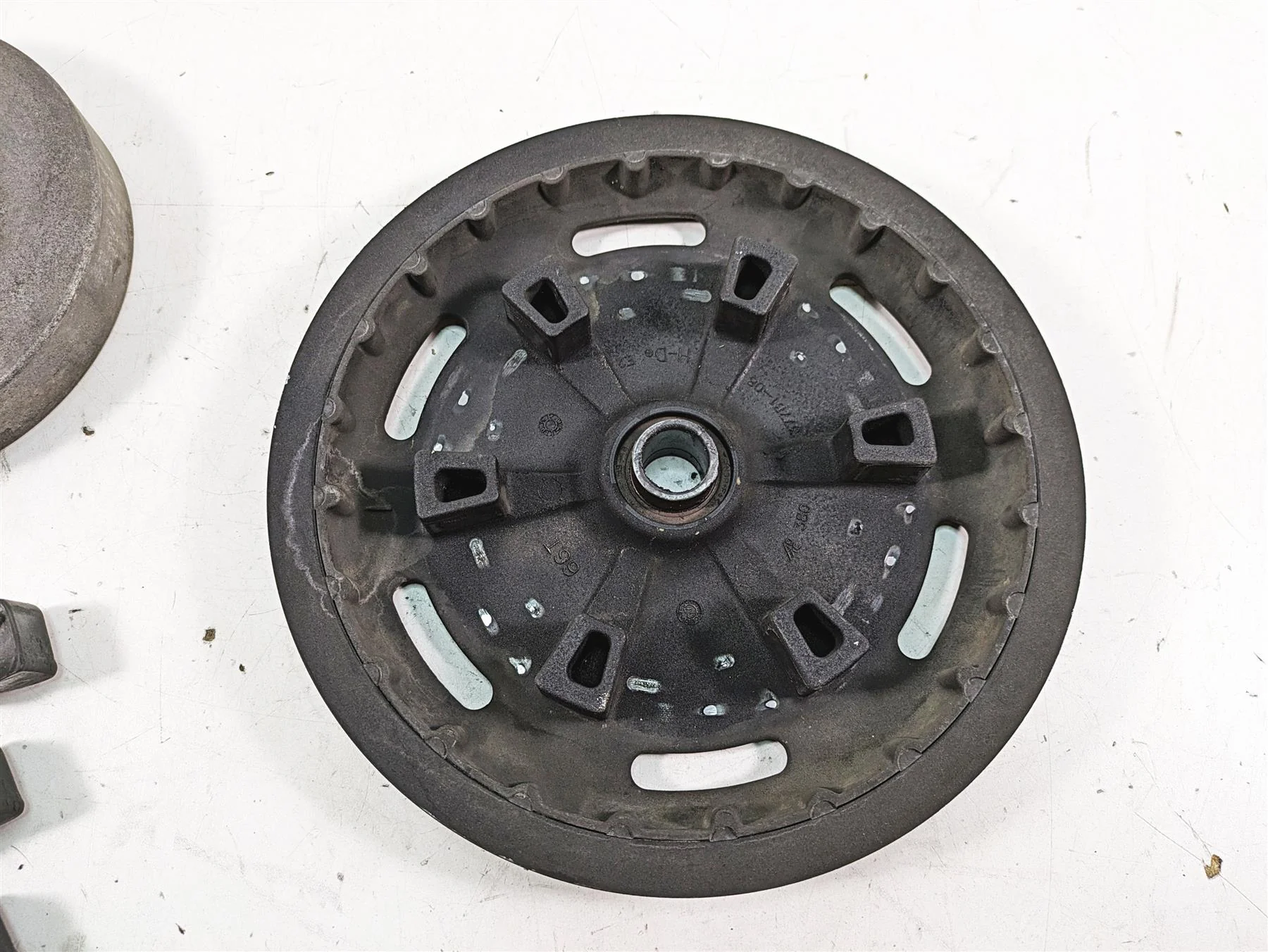 2008 Harley FLHTCU Electra Glide Rear Drive Belt Pulley 66T 1" + Mount 37781-08 - Image 6