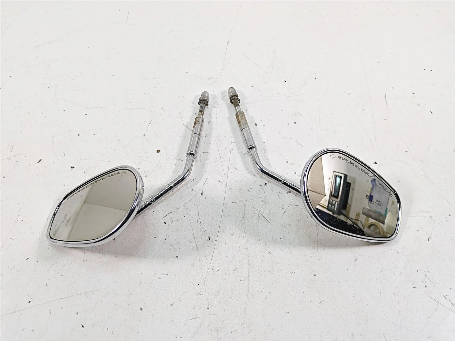 2008 Harley FLHTCU Electra Glide Rear View Mirror Set 91840-03B 91845-03B - Image 3