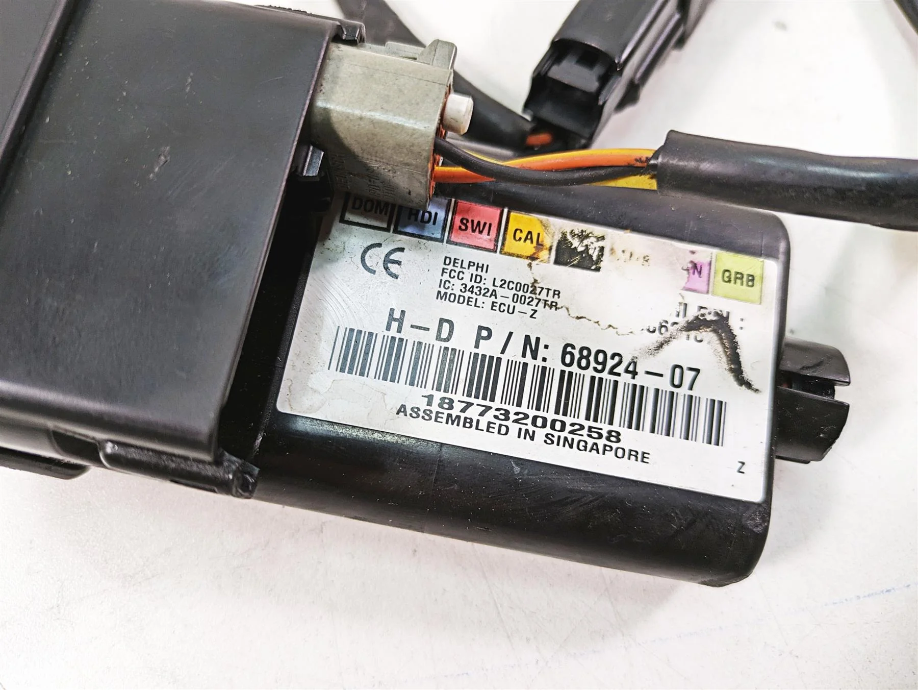 2008 Harley FLHTCU Electra Glide Tssm Turn Signal Security Module + Fob 68924-07 - Image 7