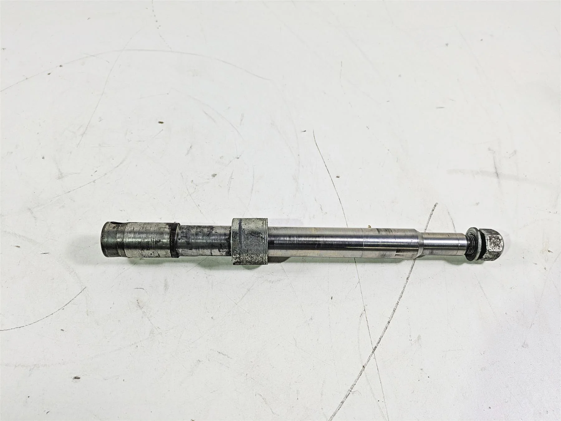 2008 Harley FLSTC 105TH Softail Heritage Front Axle Wheel Spindle 41545-07A - Image 5