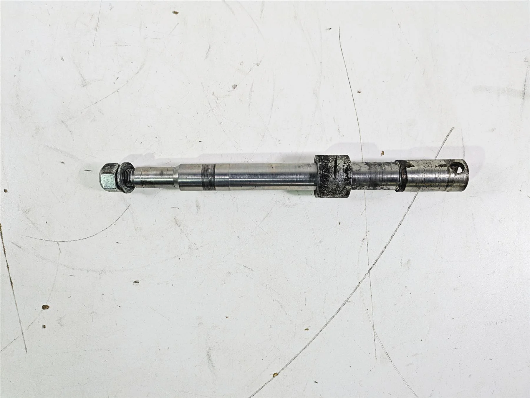 2008 Harley FLSTC 105TH Softail Heritage Front Axle Wheel Spindle 41545-07A - Image 7