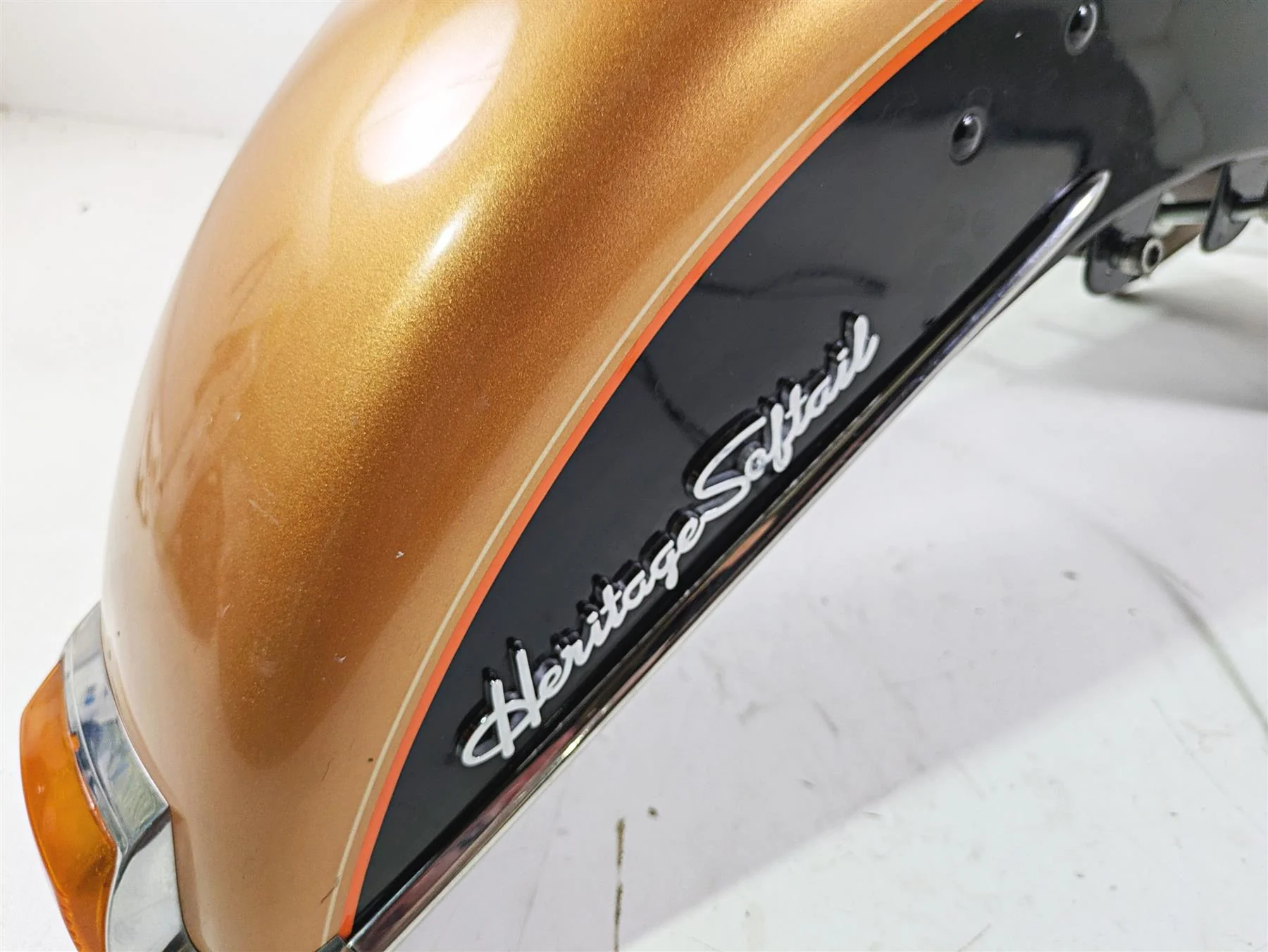 2008 Harley FLSTC 105TH Softail Heritage Front Fender Ann. Copper Pearl 59129-03 - Image 8