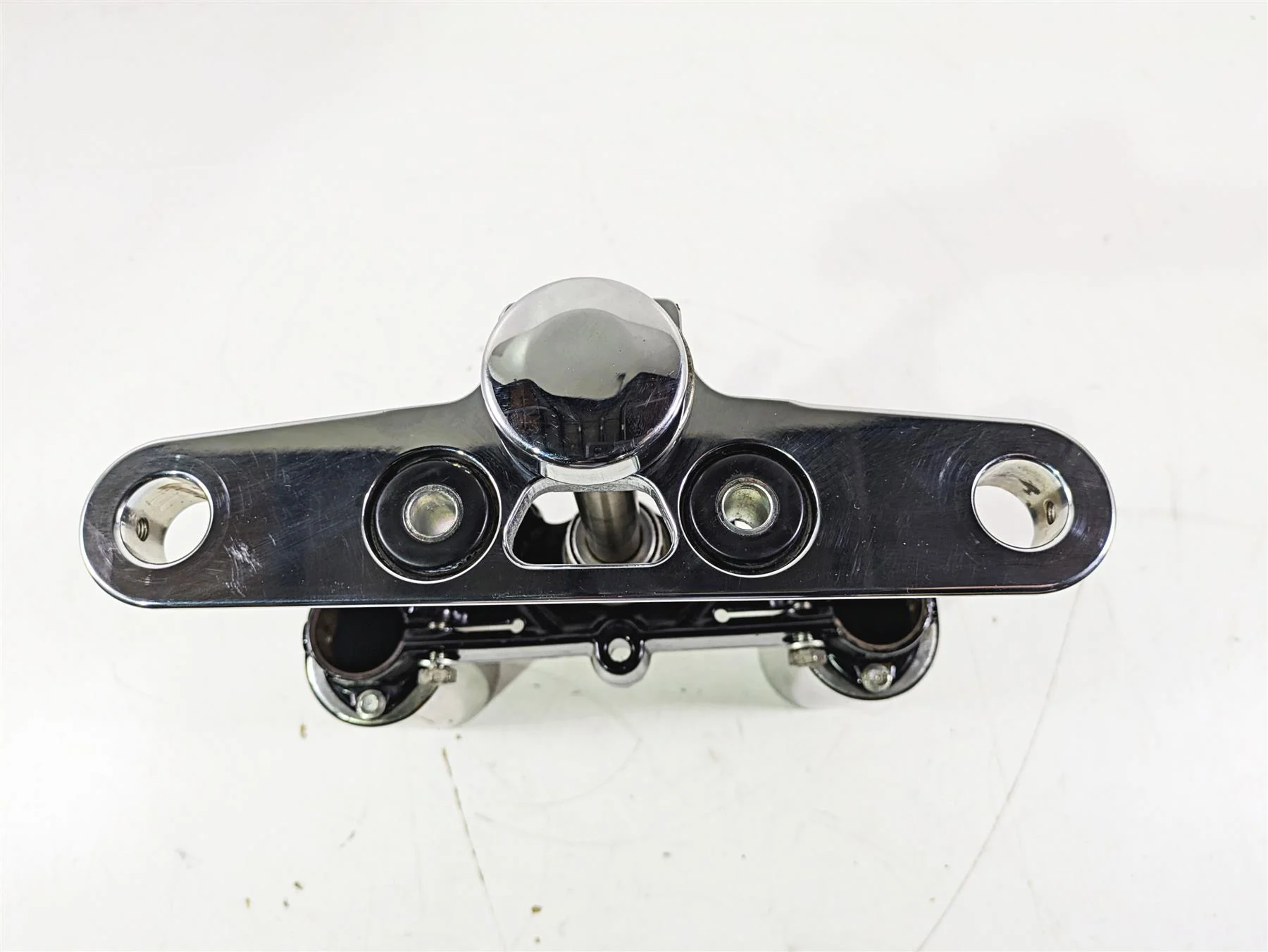 2008 Harley FLSTC 105TH Softail Heritage Lower & Upper Triple Tree Set 45605-00A - Image 6