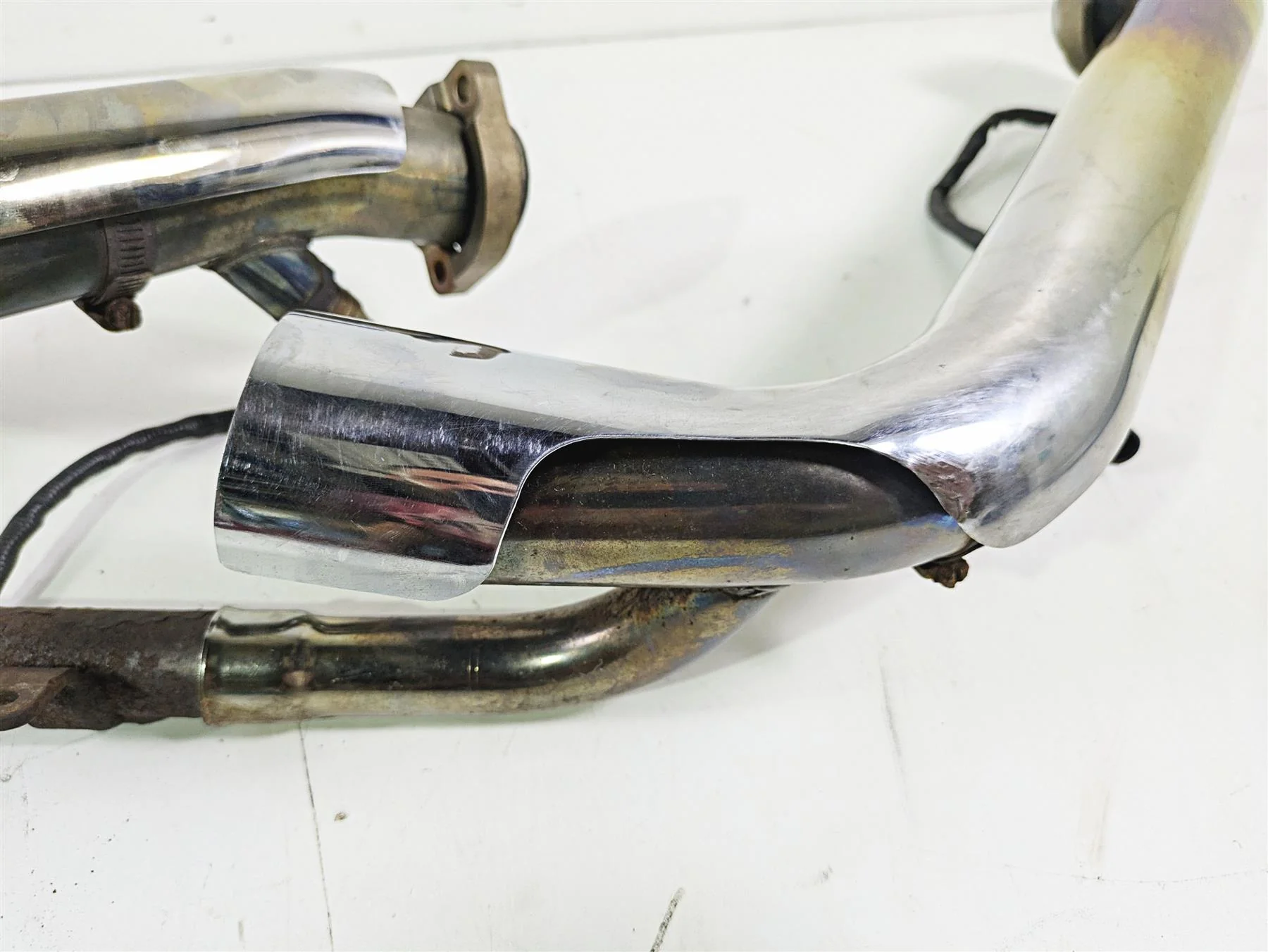 2008 Harley FLSTC 105TH Softail Heritage Oem Exhaust Header Mount Set 66781-07 - Image 11