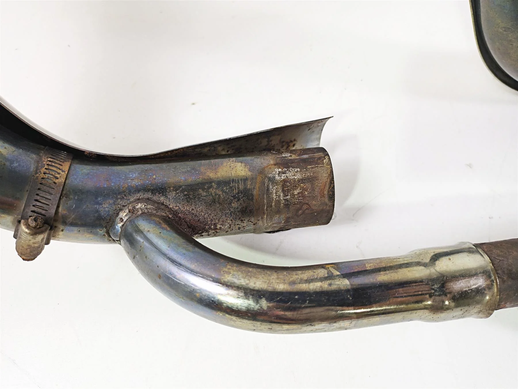 2008 Harley FLSTC 105TH Softail Heritage Oem Exhaust Header Mount Set 66781-07 - Image 9