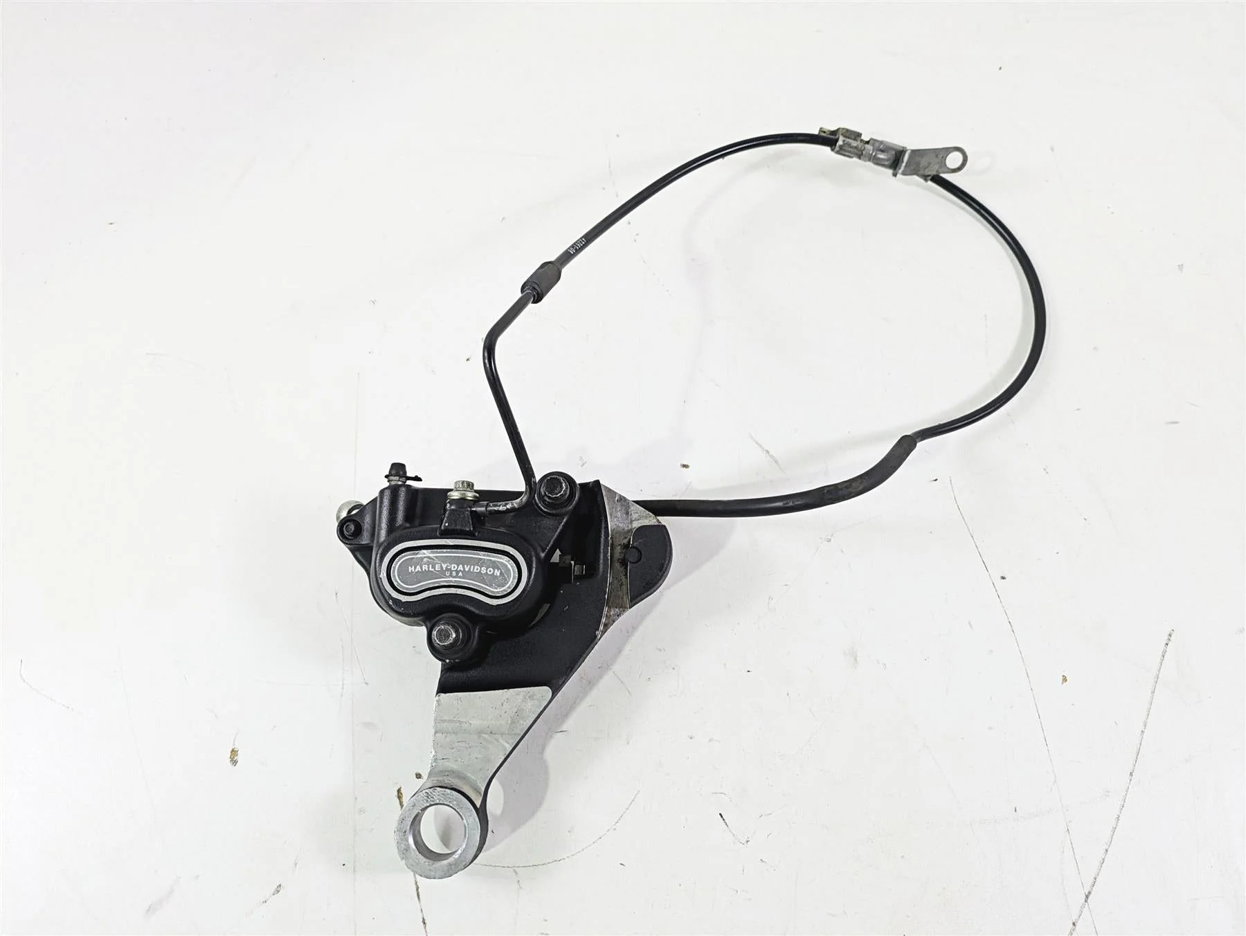 2008 Harley FLSTC 105TH Softail Heritage Rear Brake Caliper + Mount 40908-08 - Image 4