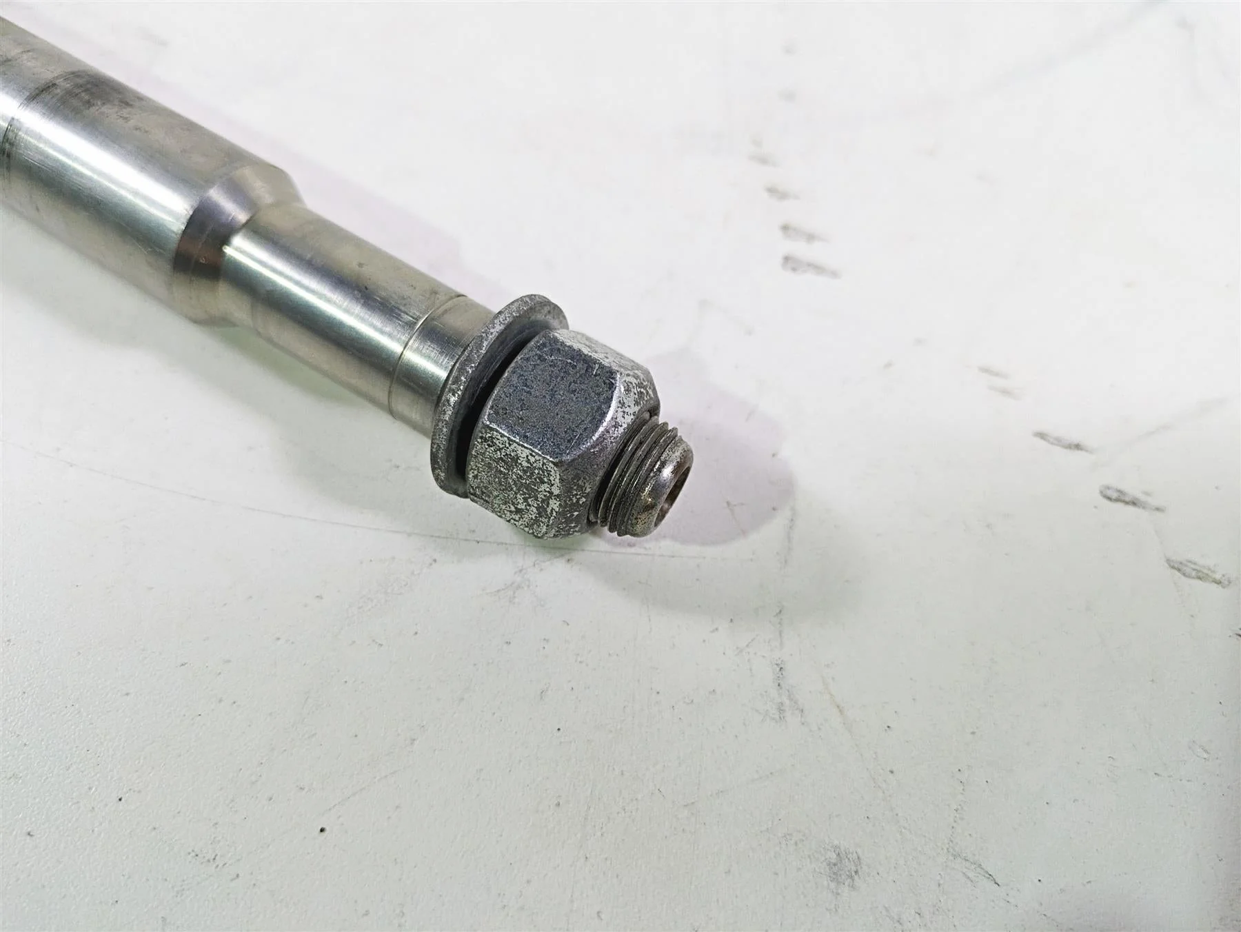 2008 Harley FLSTC Softail Heritage Front Axle Wheel Spindle 25mm 41545-07A - Image 11