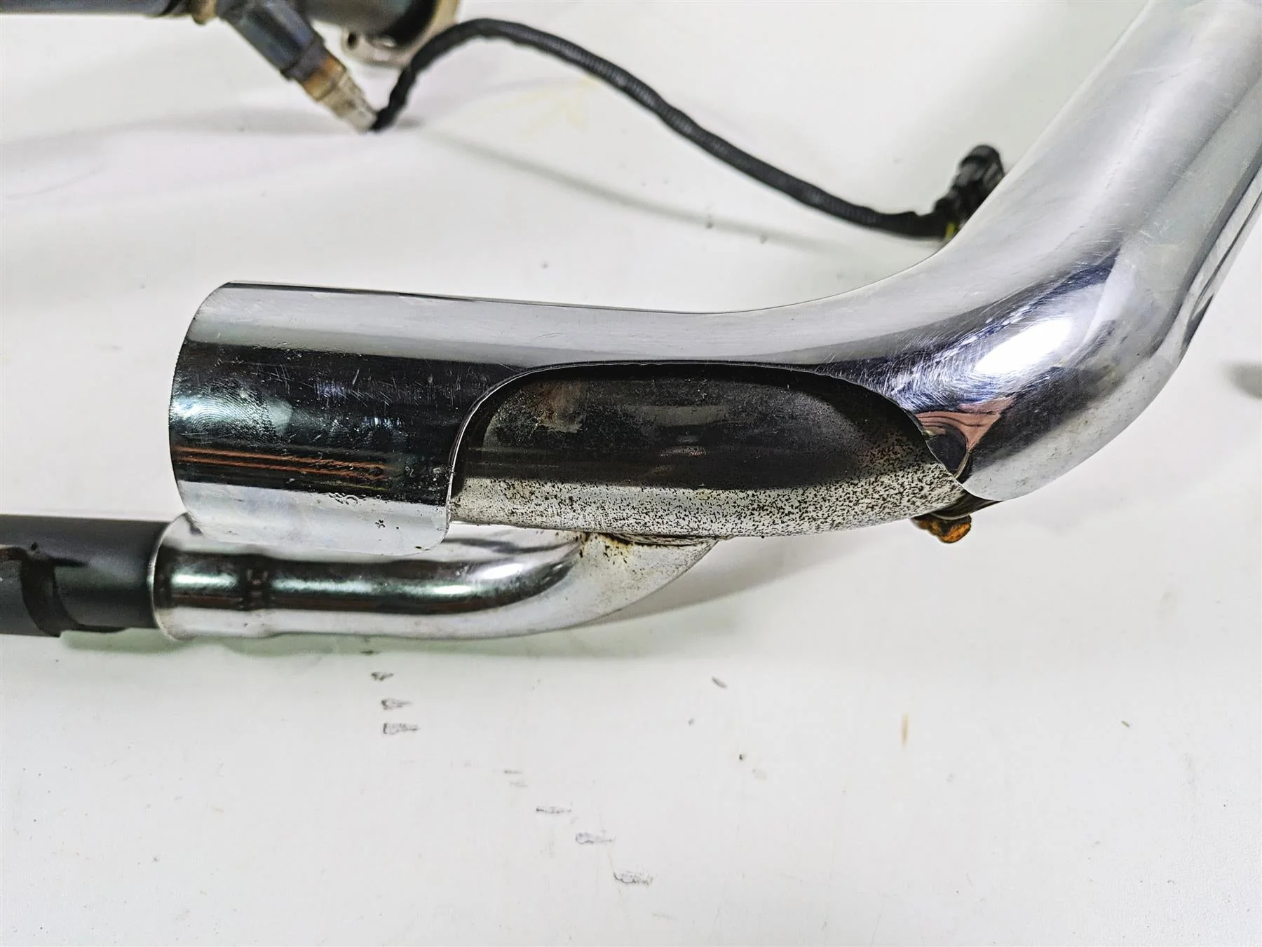2008 Harley FLSTC Softail Heritage Oem Exhaust Header Manifold Set Read 66781-07 - Image 7