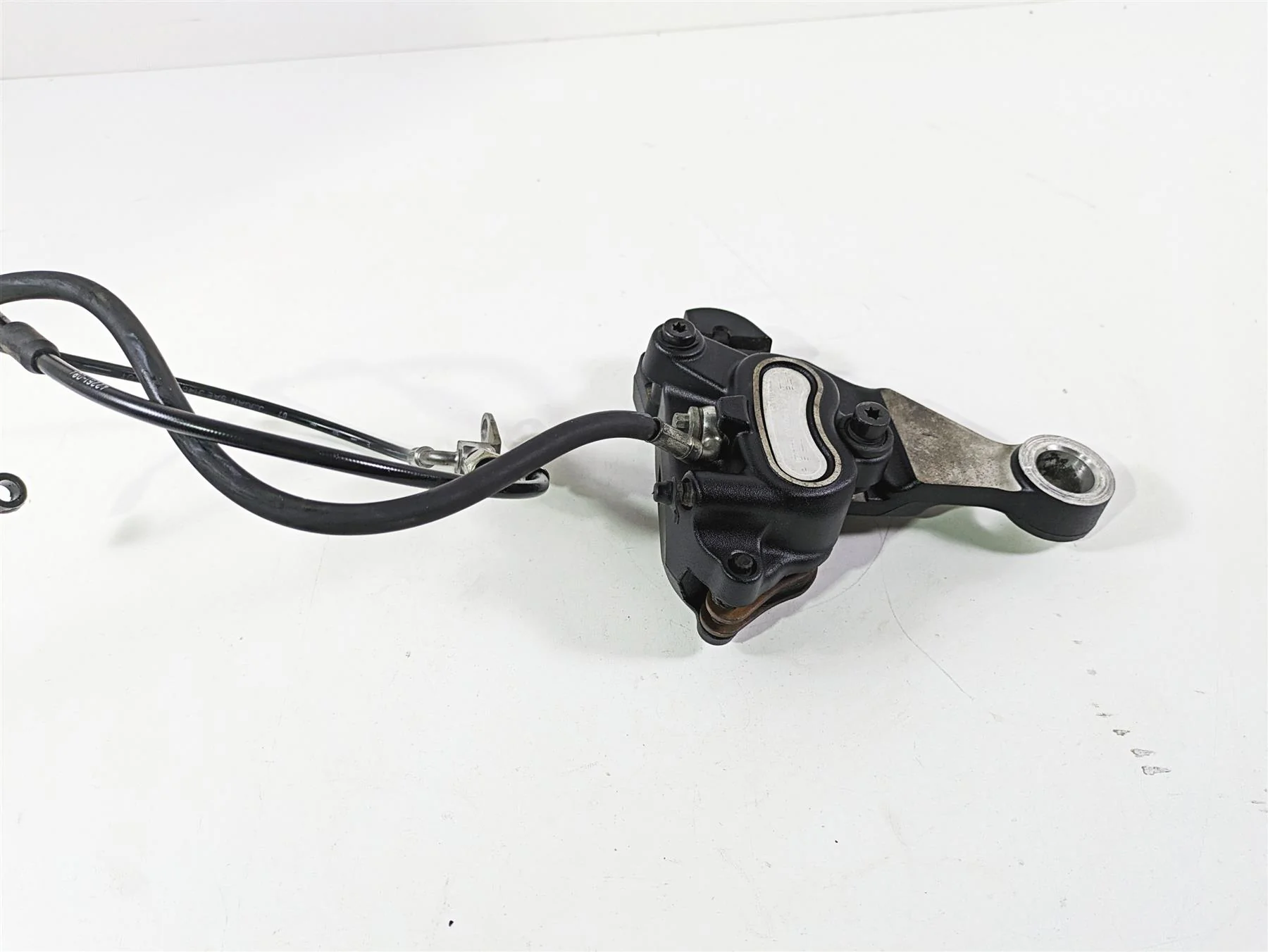 2008 Harley FLSTC Softail Heritage Rear Brake Caliper + Bracket & Line 40908-08 - Image 4