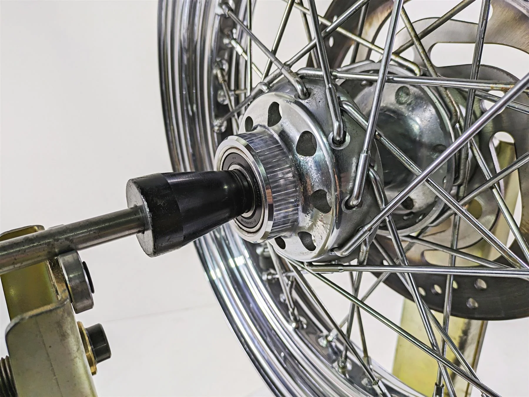 2008 Harley FLSTC Softail Heritage Straight 16x3 Front Spoke Wheel Rim 41508-08 - Image 9