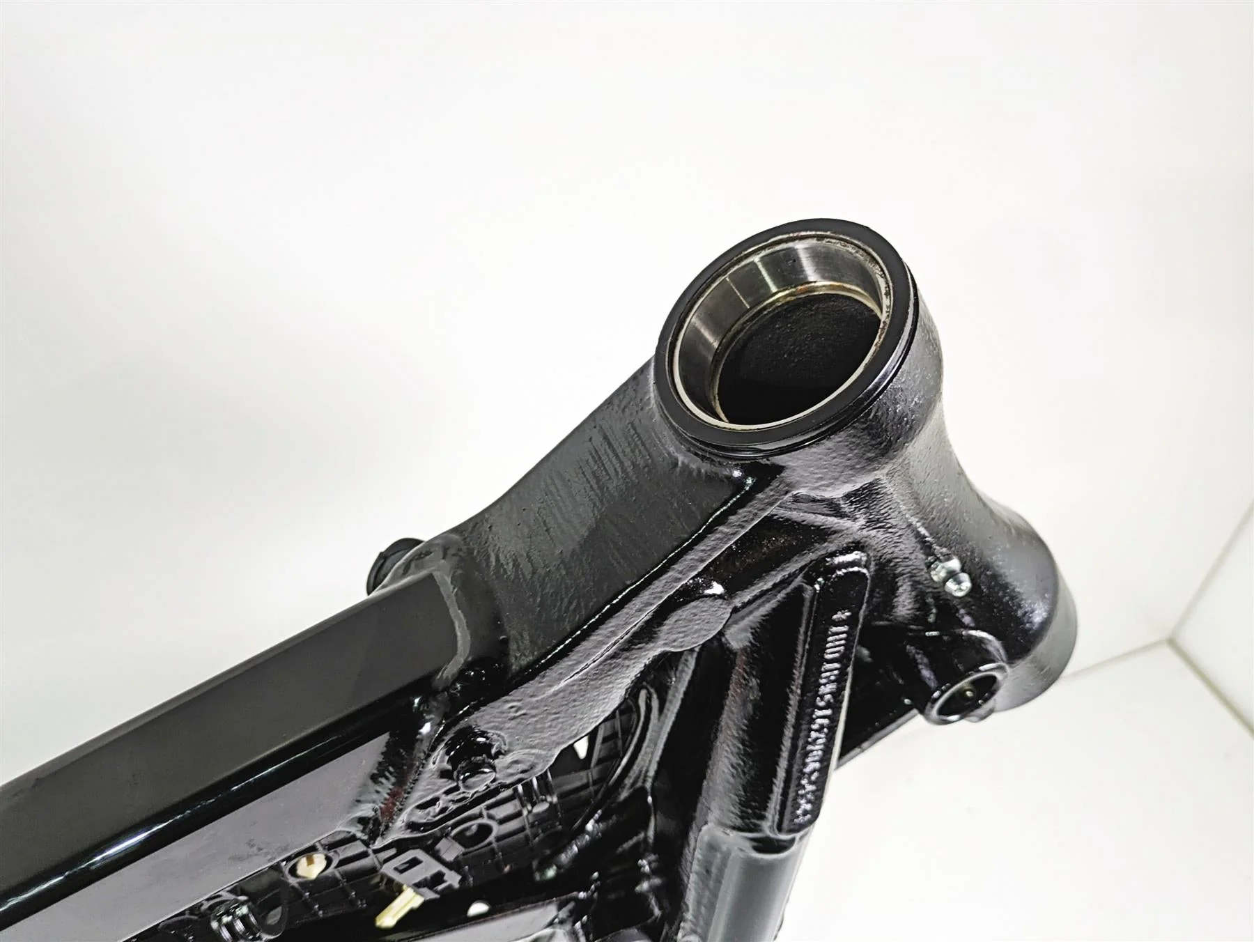 2008 Harley FLSTC Softail Heritage Straight Main Frame Chassis With Salvage Louisiana Title 47173-11BHP - Image 3