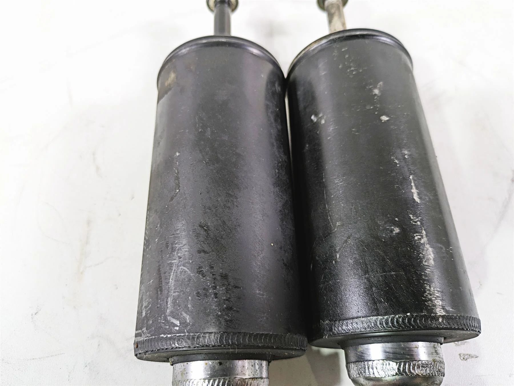 2008 Harley FLSTC Softail Heritage Straight Rear Damper Shock Set 54508-00B - Image 6