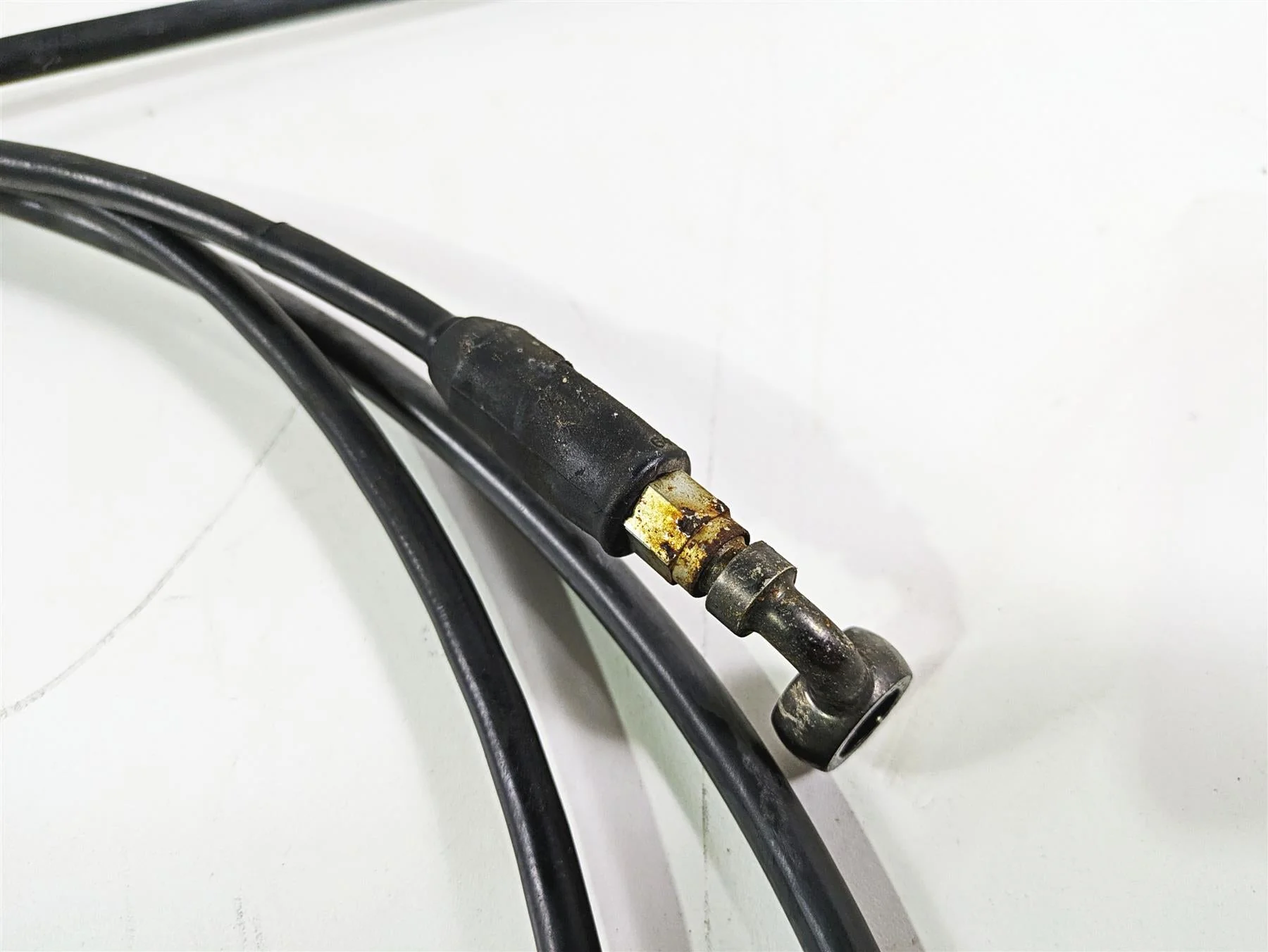 2008 Harley FLSTSB Cross Bones Apehanger Brake & Clutch Line Set - Image 11