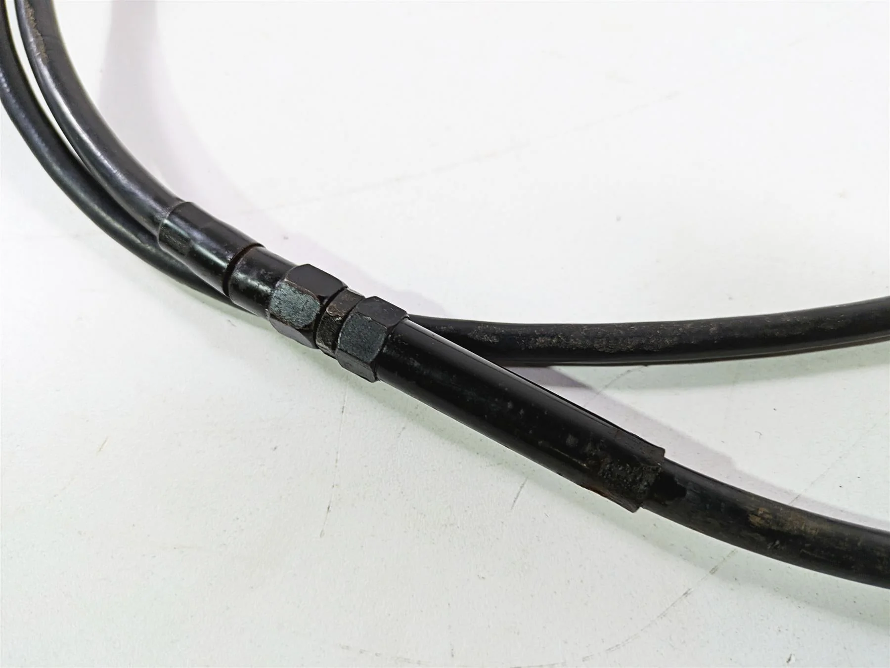 2008 Harley FLSTSB Cross Bones Apehanger Brake & Clutch Line Set - Image 12