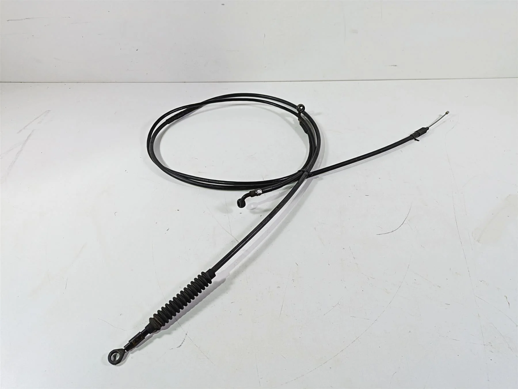 2008 Harley FLSTSB Cross Bones Apehanger Brake & Clutch Line Set - Image 2