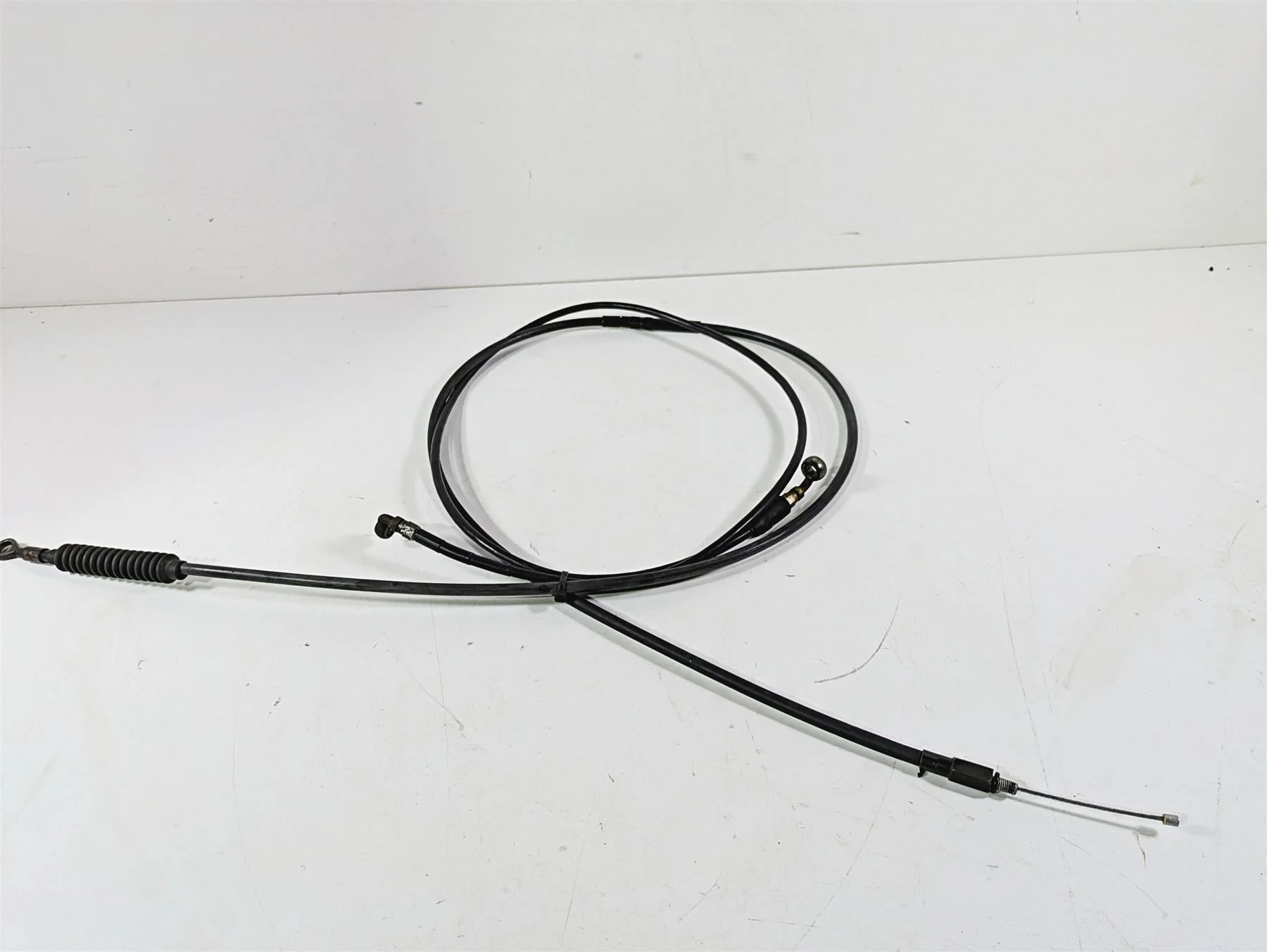 2008 Harley FLSTSB Cross Bones Apehanger Brake & Clutch Line Set - Image 3
