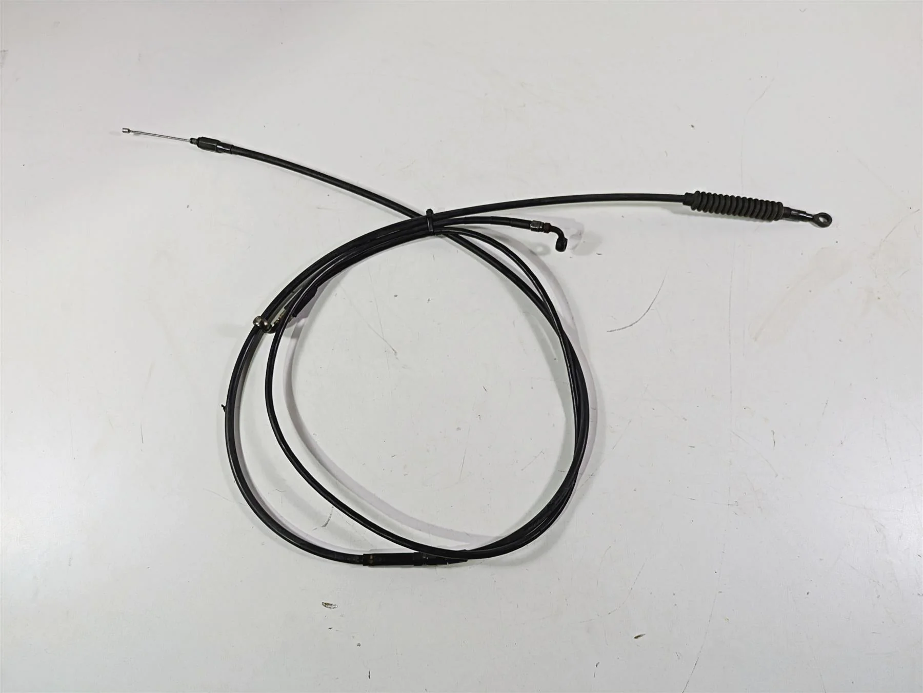 2008 Harley FLSTSB Cross Bones Apehanger Brake & Clutch Line Set - Image 5