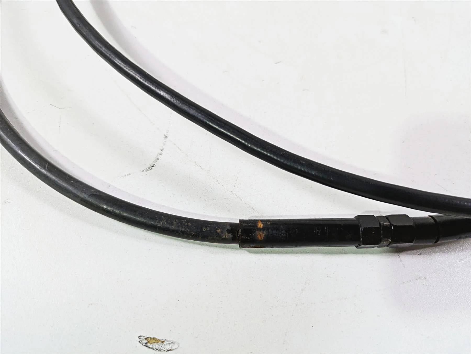 2008 Harley FLSTSB Cross Bones Apehanger Brake & Clutch Line Set - Image 6