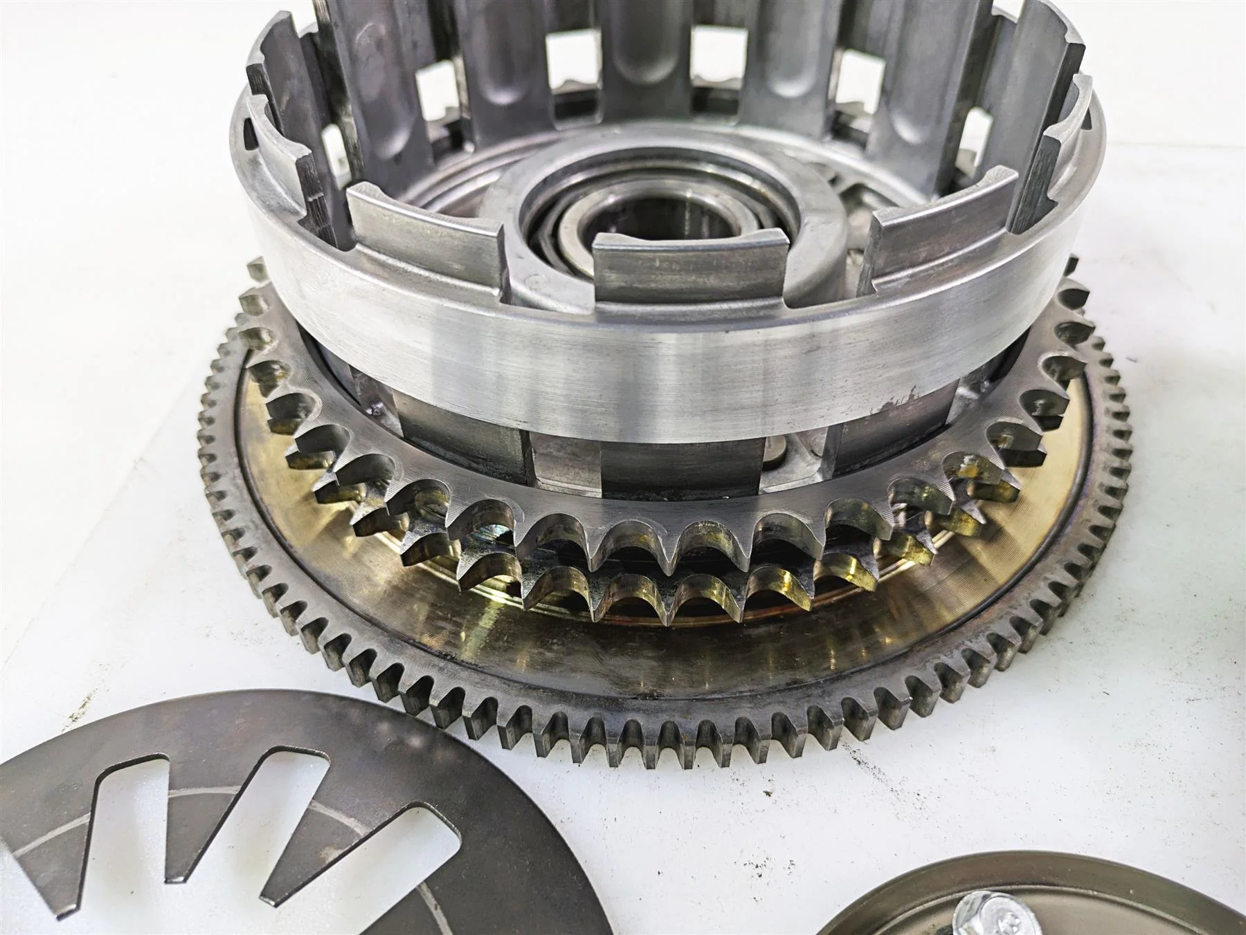 2008 Harley FLSTSB Cross Bones Clutch Friction Disc Plate Set - Read 37813-06A - Image 5