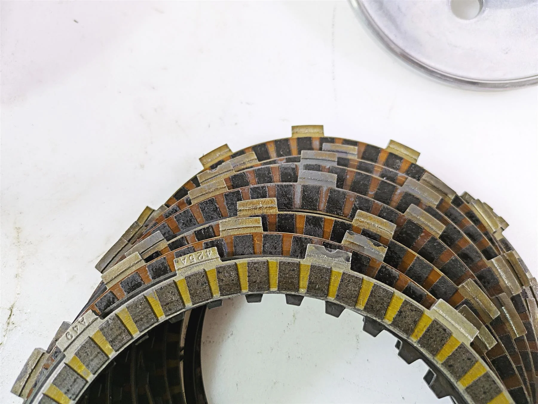 2008 Harley FLSTSB Cross Bones Clutch Friction Disc Plate Set - Read 37813-06A - Image 9