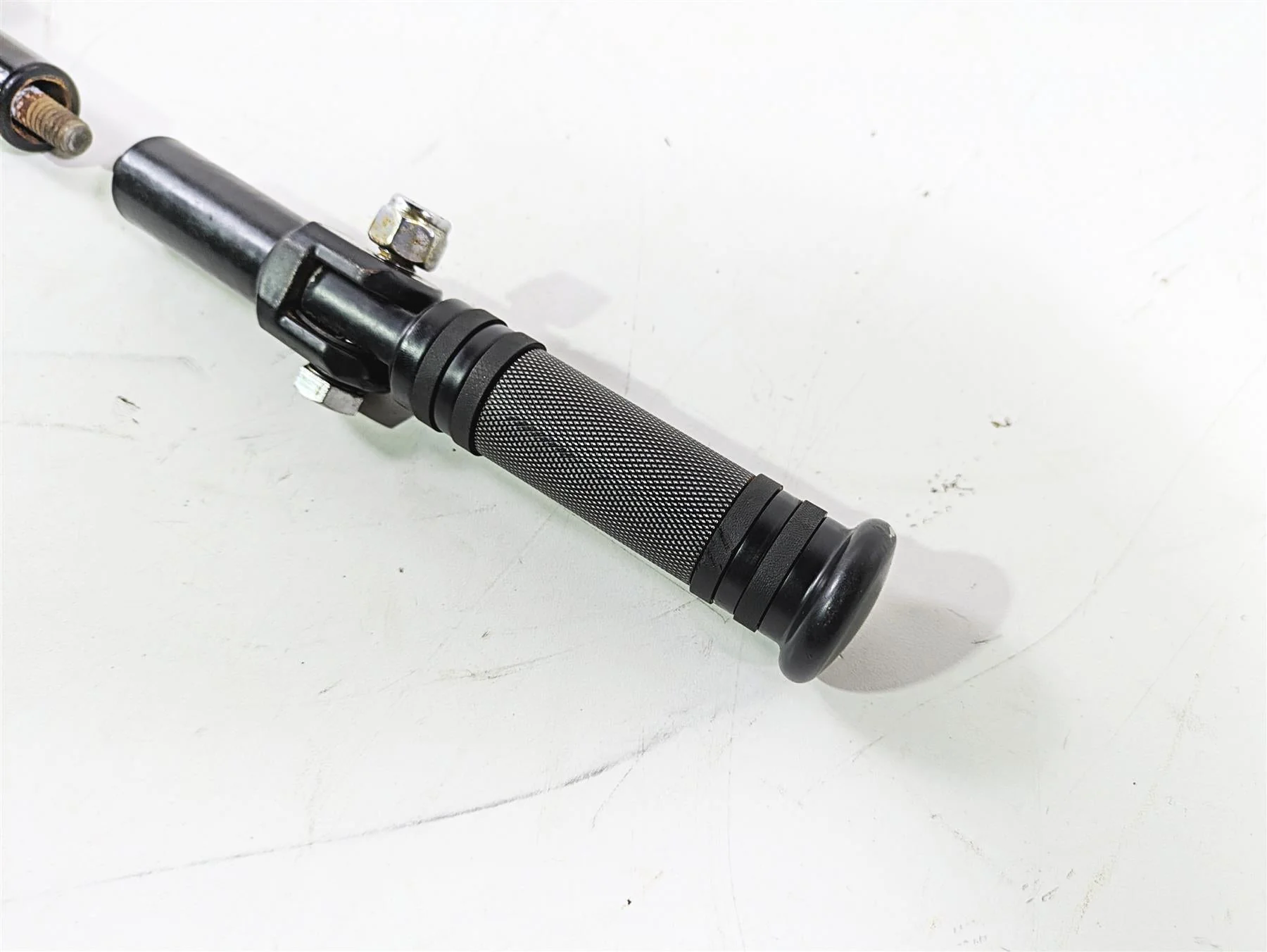 2008 Harley FLSTSB Cross Bones Diamond Black Passenger Footpeg Set 50911-08A - Image 7