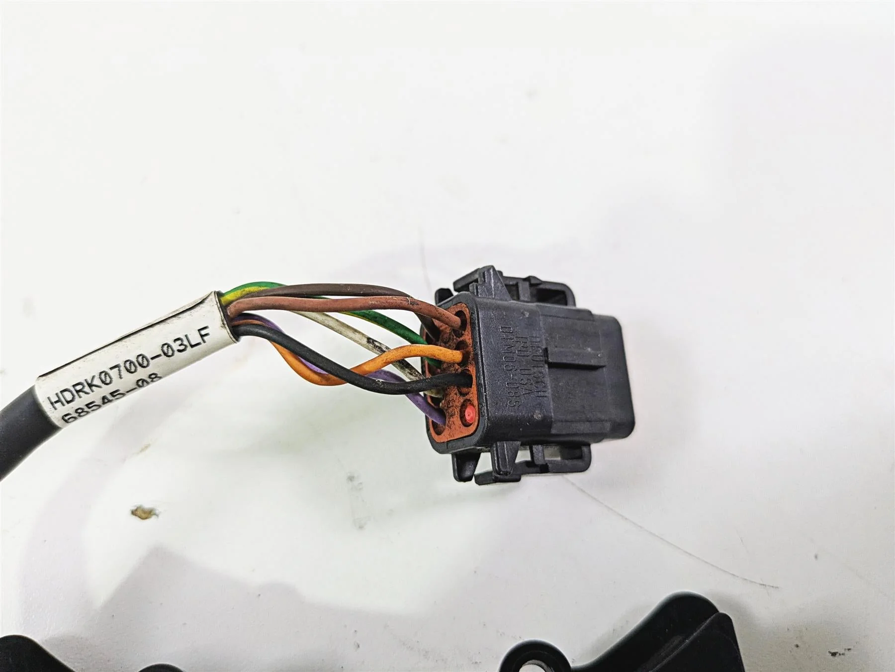 2008 Harley FLSTSB Cross Bones Indicator Instrument Lights Cracks 68545-08 - Image 10