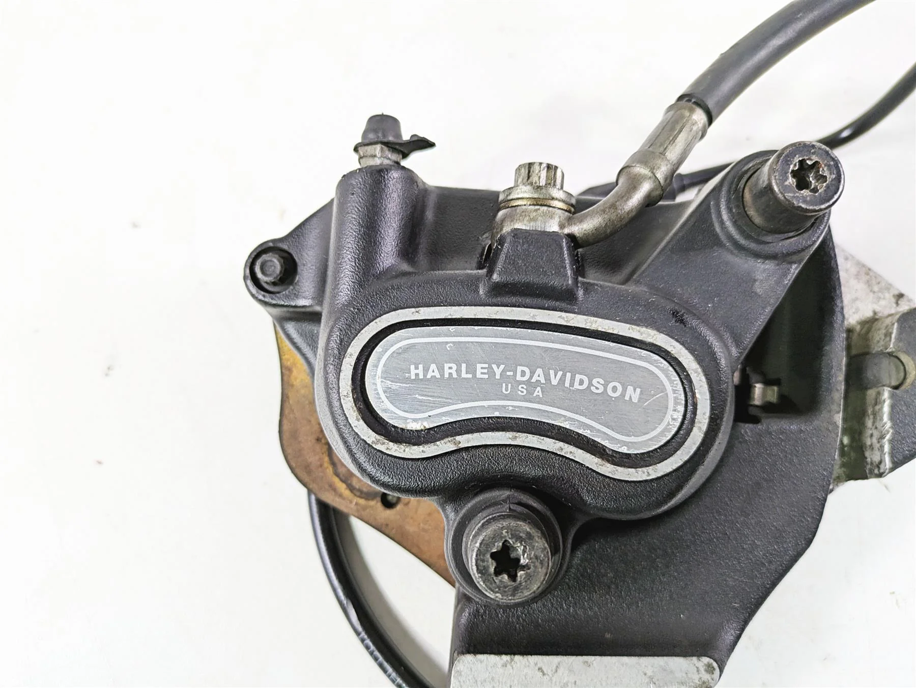 2008 Harley FLSTSB Cross Bones Rear Brake Caliper & Bracket 40908-08 - Image 8
