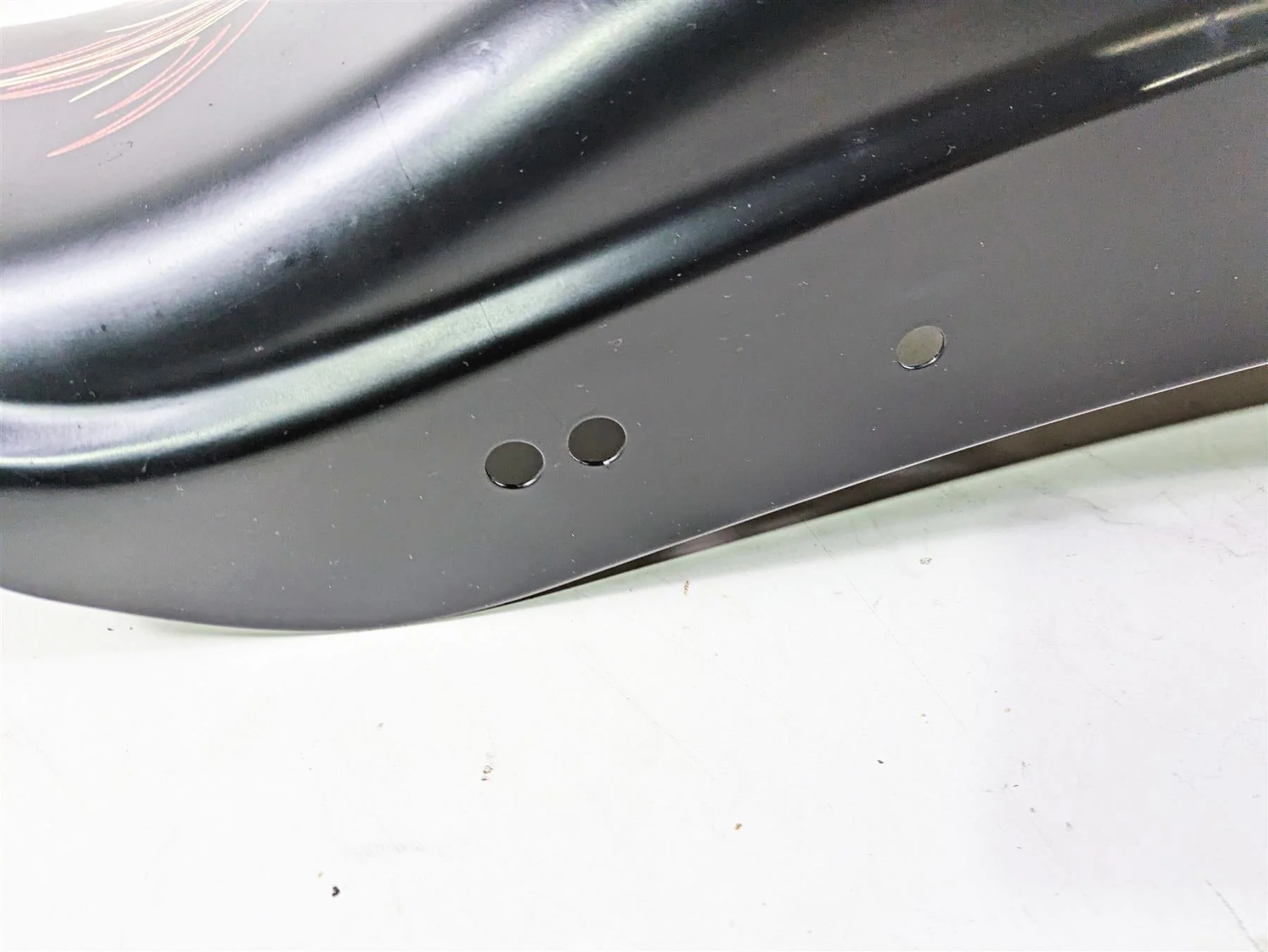 2008 Harley FLSTSB Cross Bones Rear Fender Mud Guard 59914-06 - Image 9