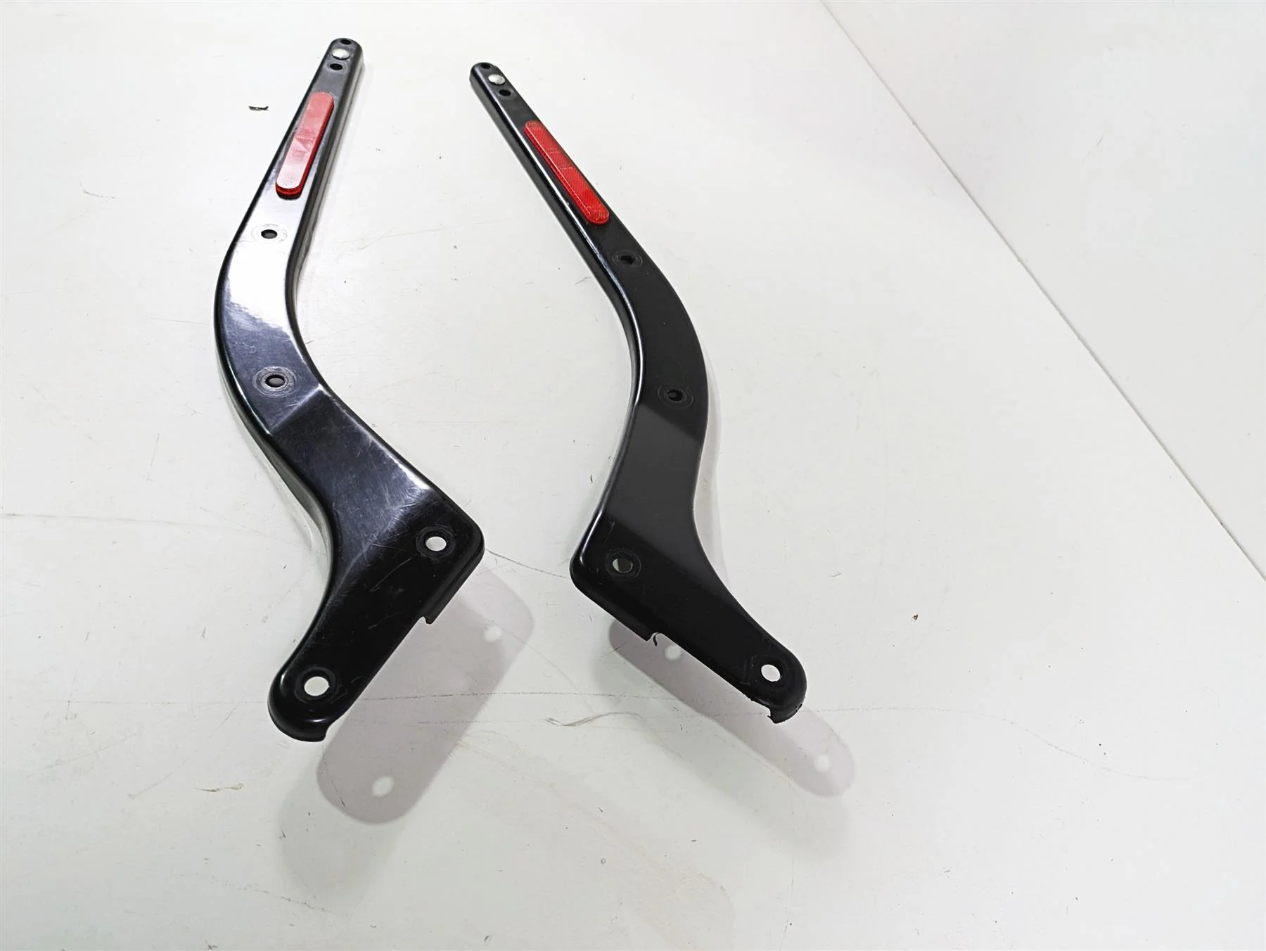 2008 Harley FLSTSB Cross Bones Rear Fender Strut Brace Cover Set 59821-08 - Image 3
