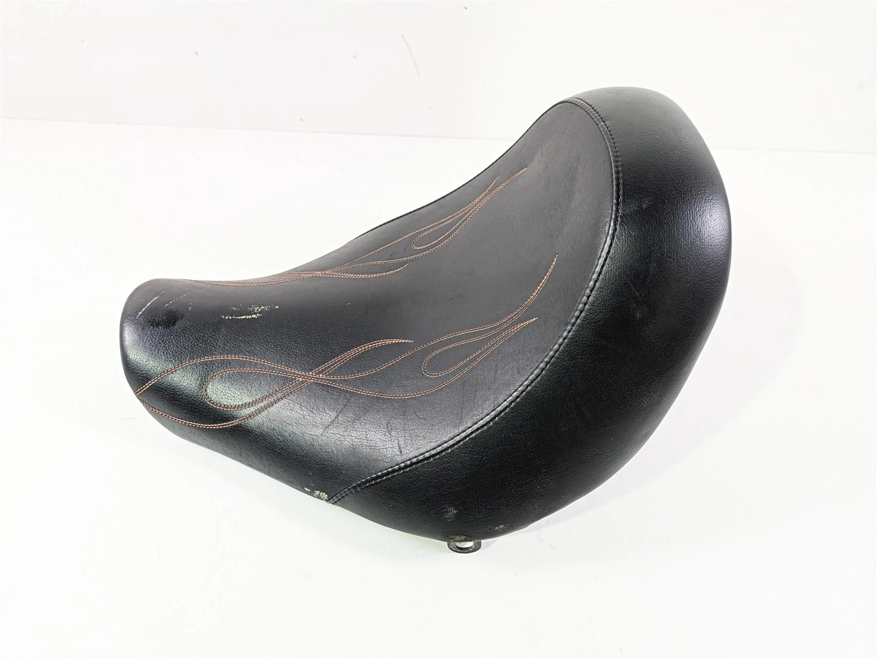 2008 Harley FXCWC Softail Rocker Danny Gray Weekday Solo Seat Flame Stitch - Image 2