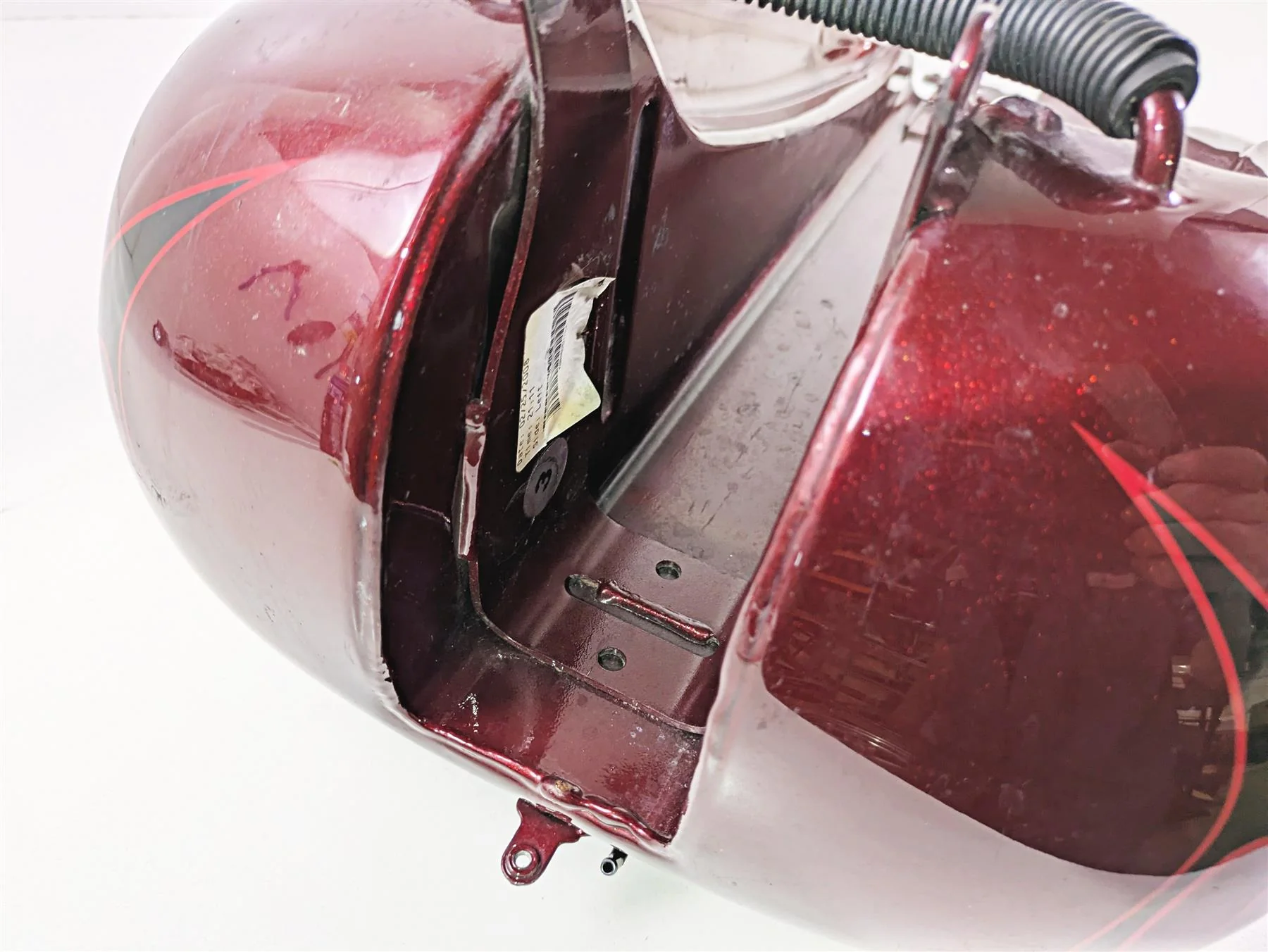 2008 Harley FXCWC Softail Rocker Fuel Gas Petrol Tank Crimson Red -Dent 62105-08 - Image 12