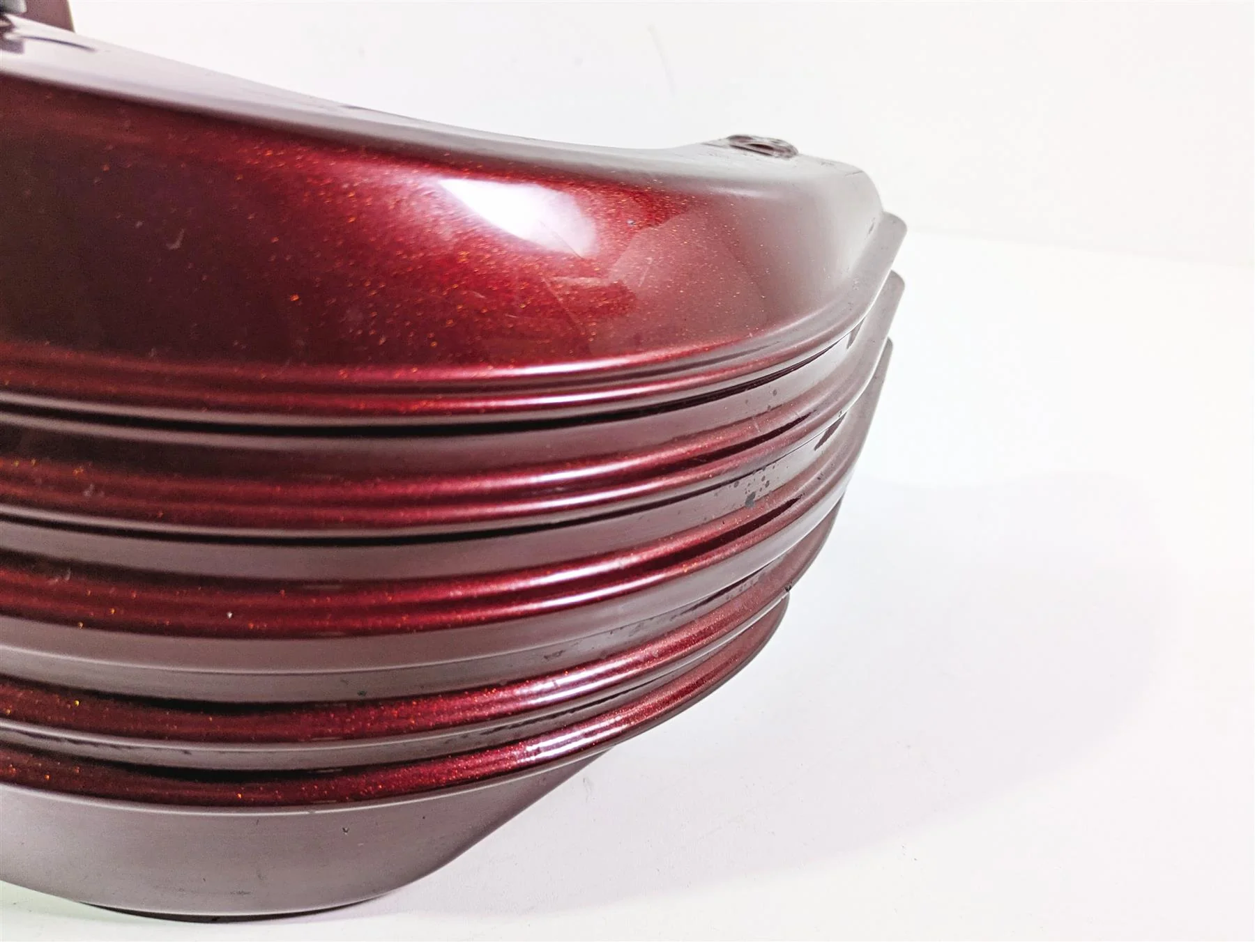 2008 Harley FXCWC Softail Rocker Oil Tank Reservoir Deep Red Pearl 62547-08 - Image 10