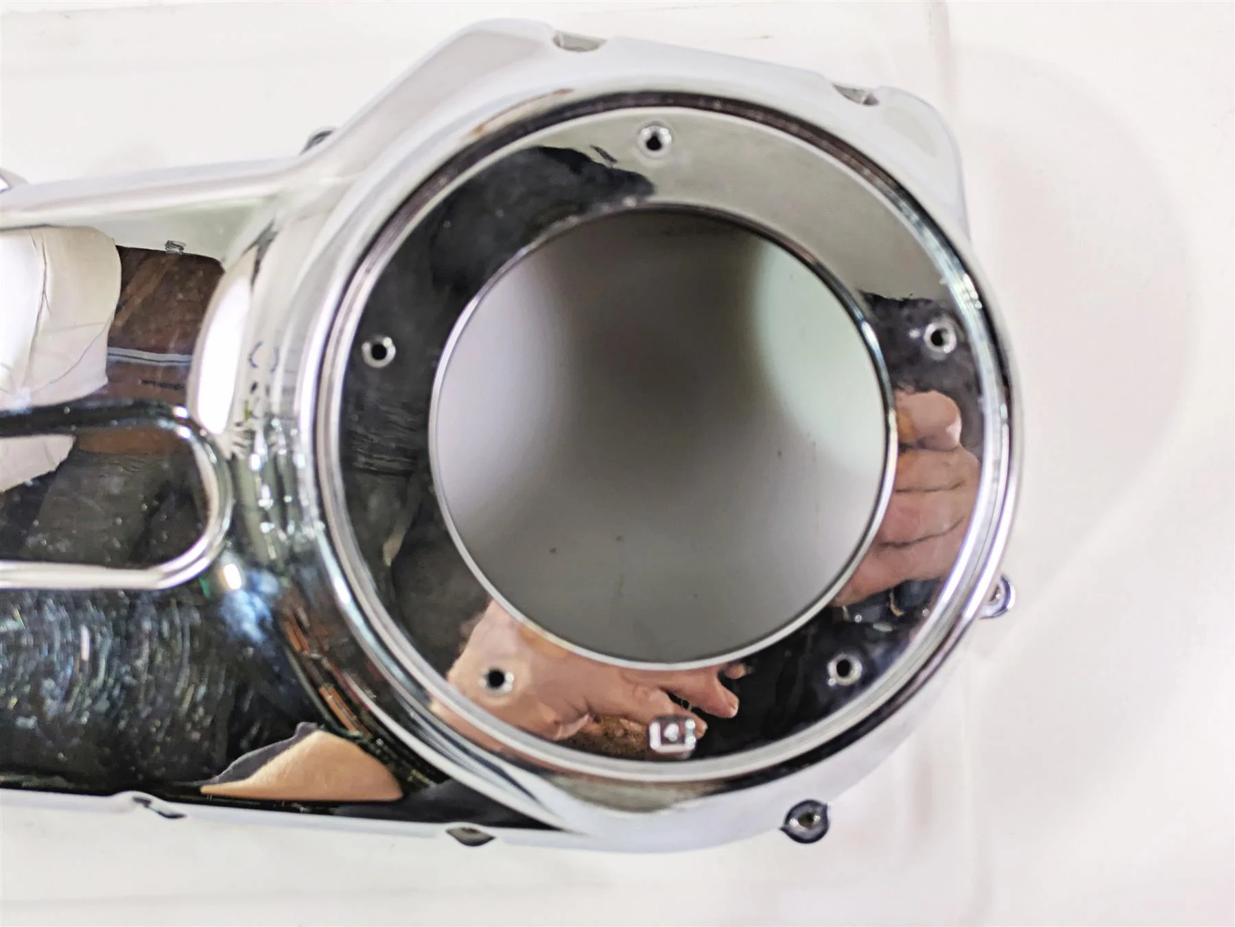 2008 Harley FXCWC Softail Rocker Outer Primary Drive Clutch Cover 60784-06 - Image 11